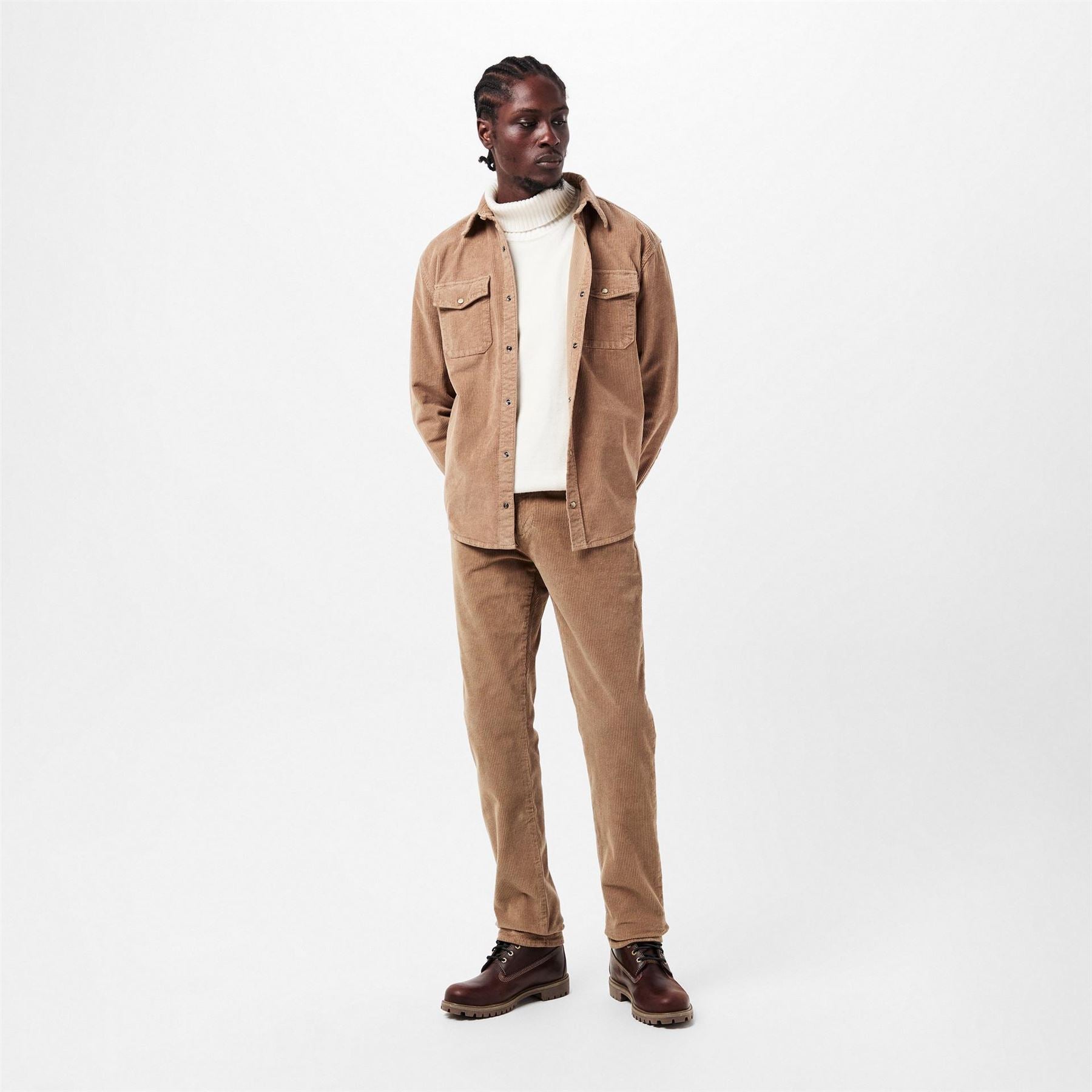 7 For All Mankind Straight Ribbed Five Pocket Chinos
