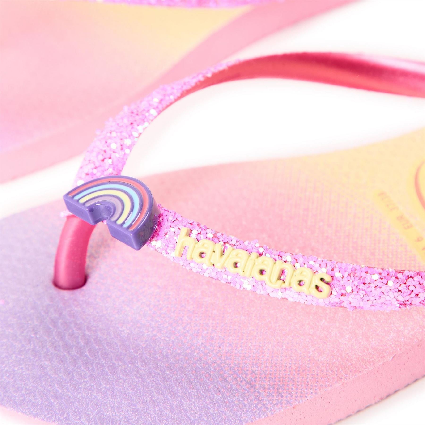 Havaianas Hav. Kids Slim Glitter Trendy Pink Flip Flops Unisex