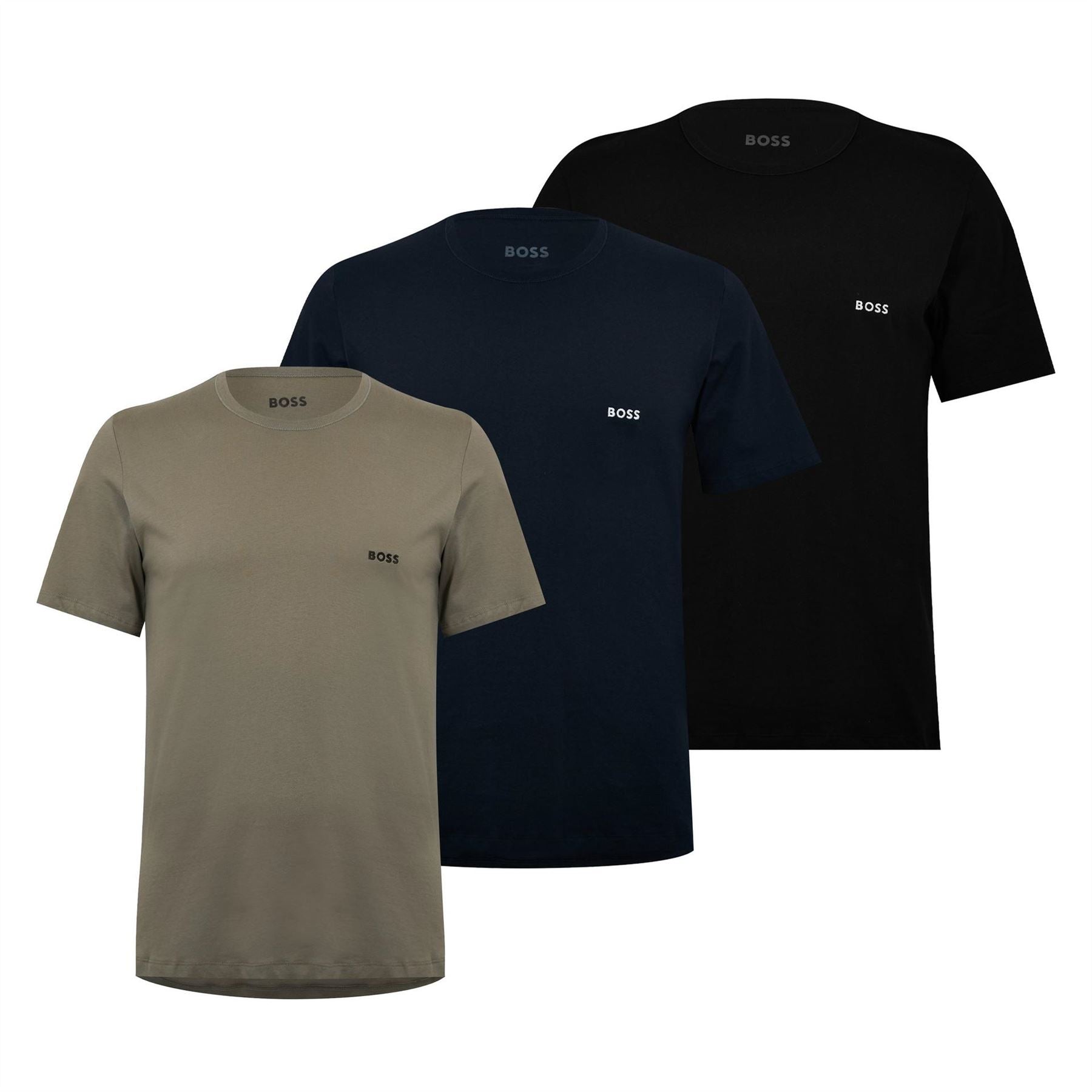 Boss BOSS Bodywear 3 Pack Premium Cotton T Shirts   Crew Neck