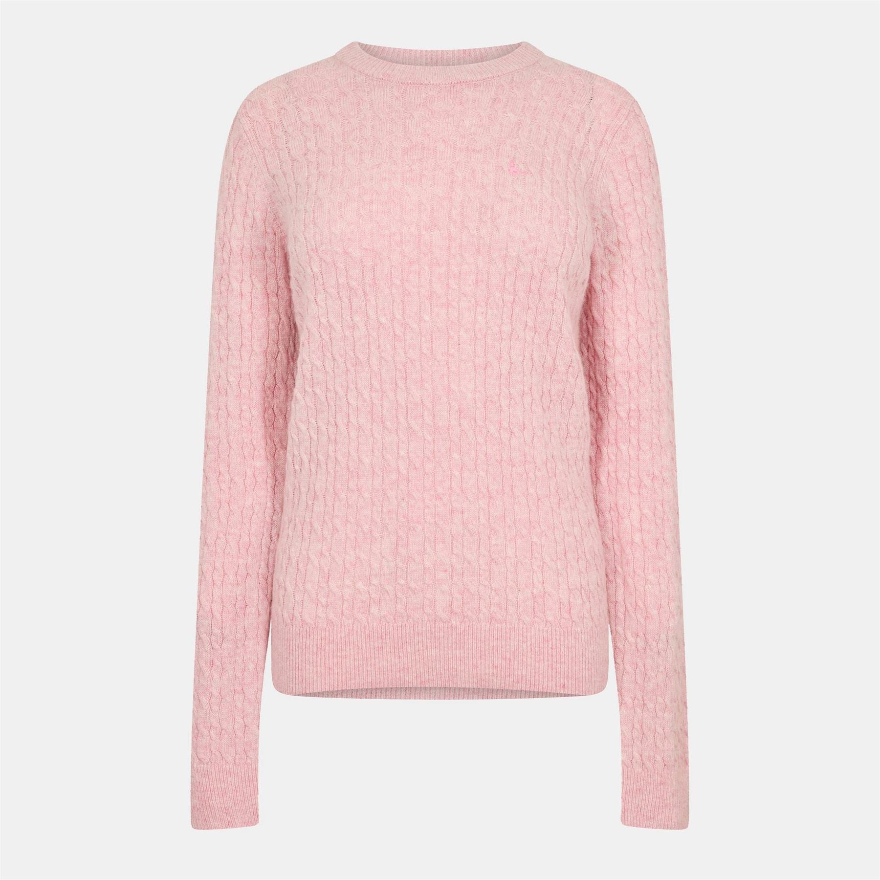 Jack Wills Womens Tinsbury Merino Wool Blend Cable Knitted Jumper