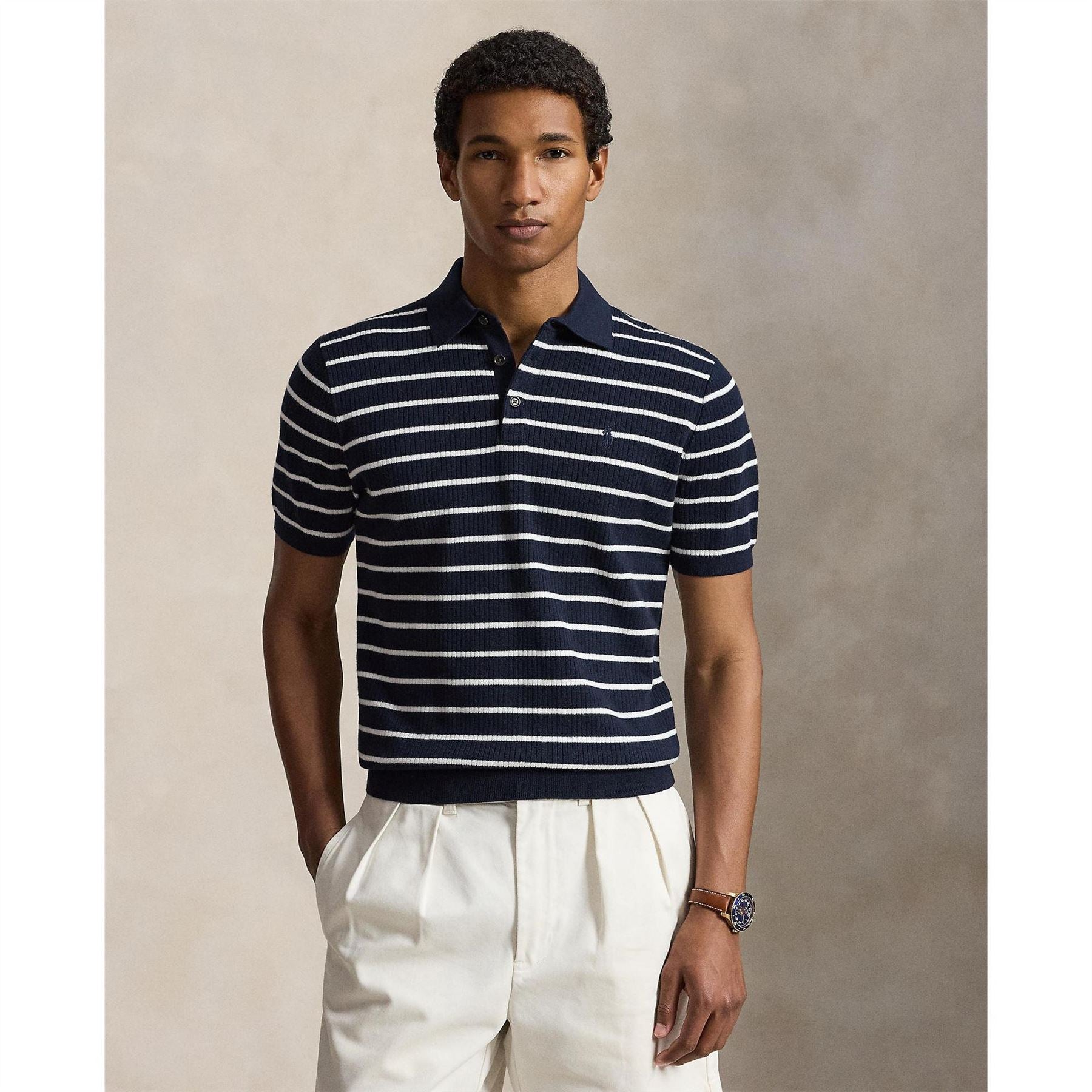 Polo Ralph Lauren Knitted Short Sleeve Polo Shirt