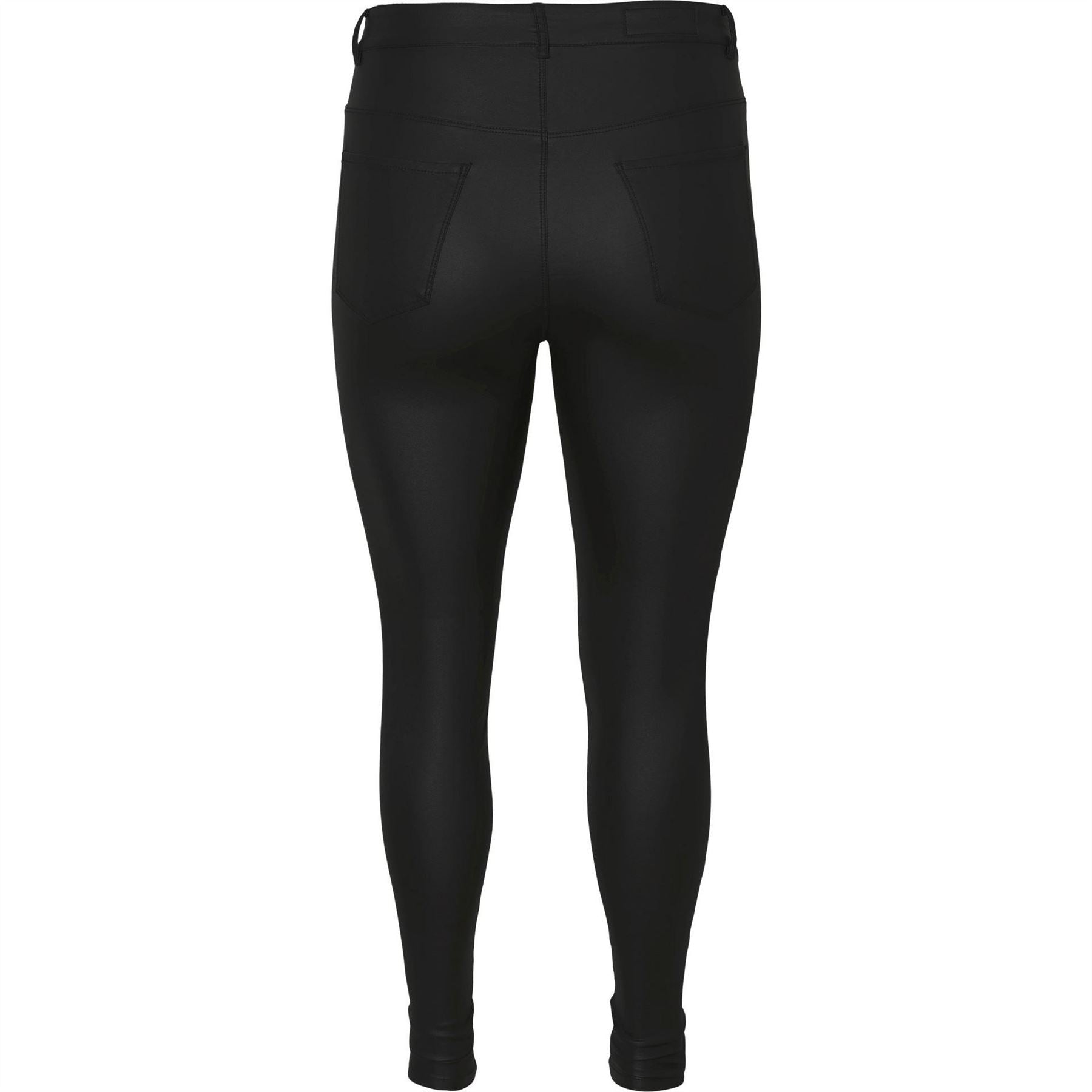 Vero Moda Curve Curved Plus Size Leather Trousers