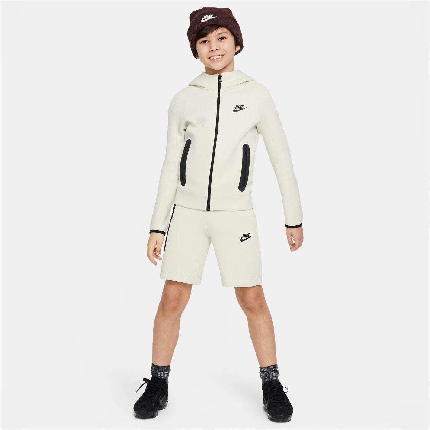 Nike Sportswear Tech Fleece Big Kids  Full Zip Hoodie