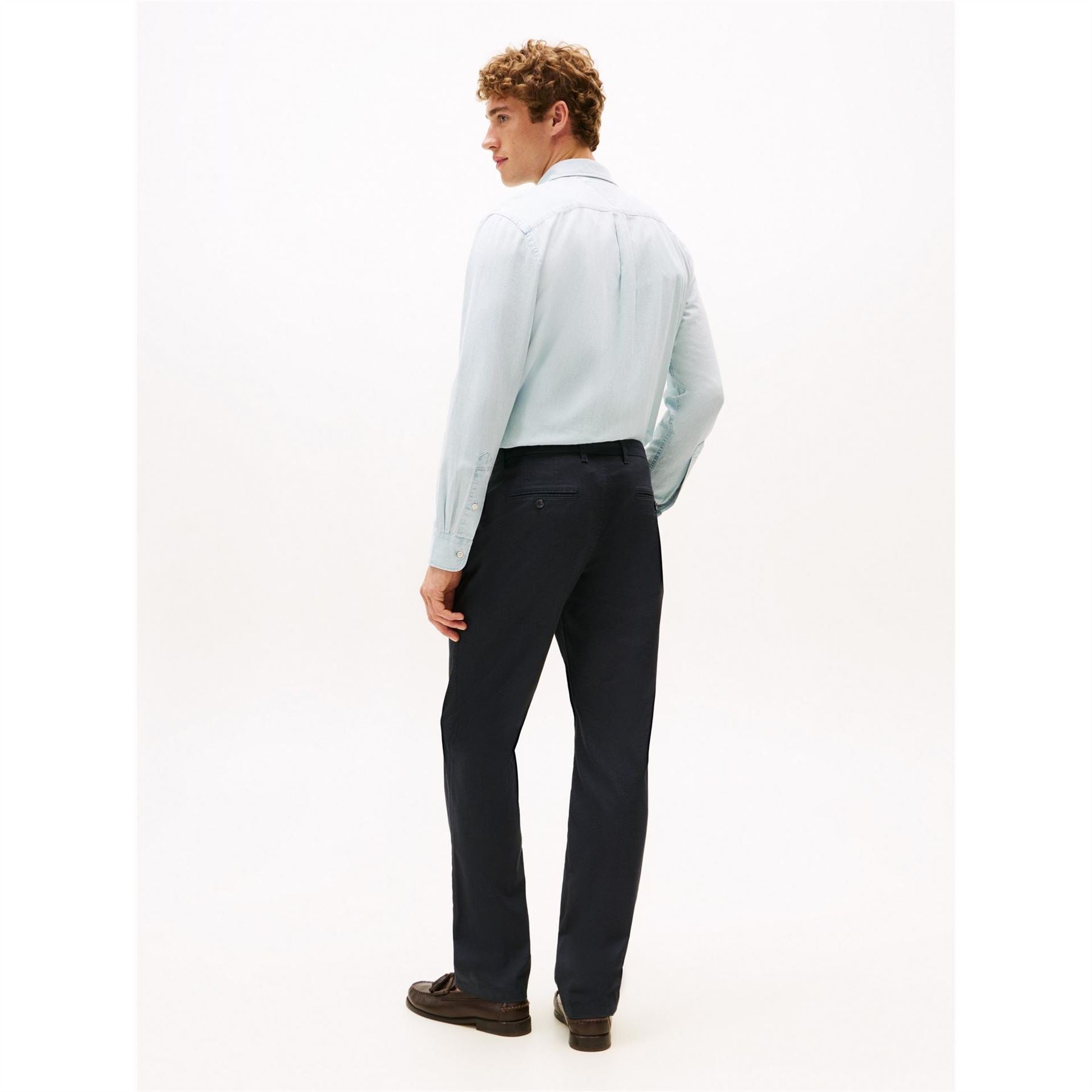 Tommy Hilfiger Denton Solid Patterned Straight Chinos