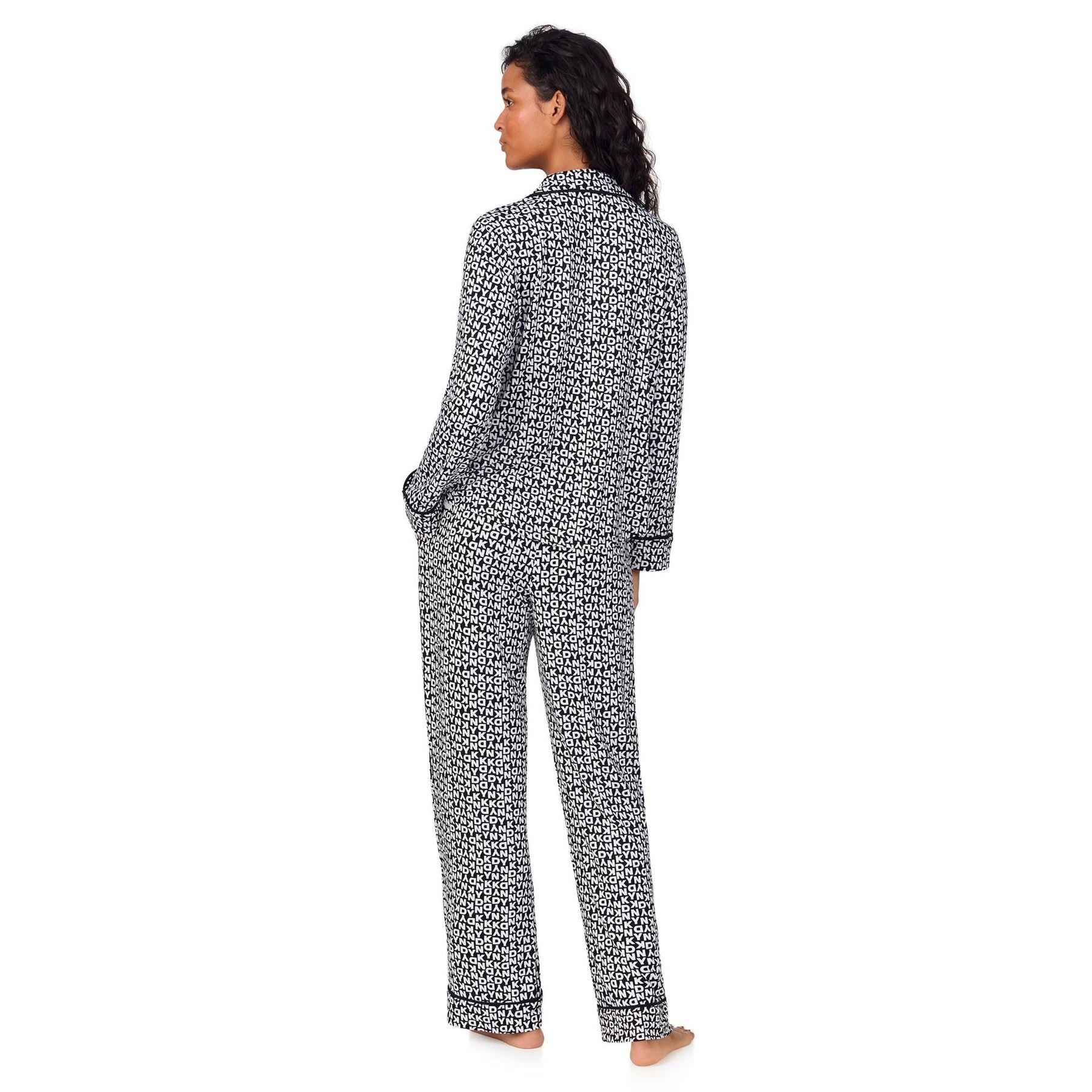 DKNY Print Long Sleeve Pyjama Set