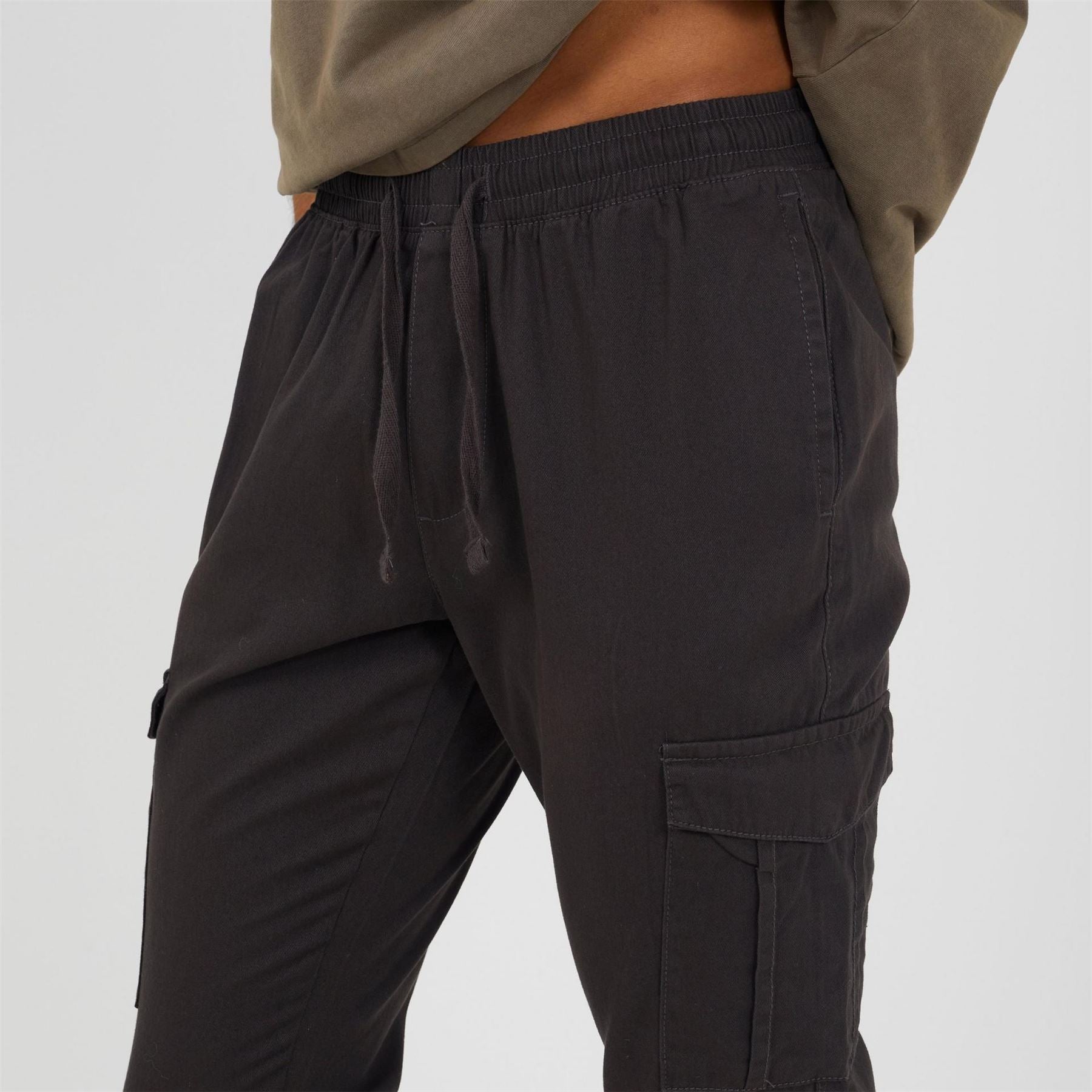 Brave Soul Twill Solid Patterned Combat Cargo Pants