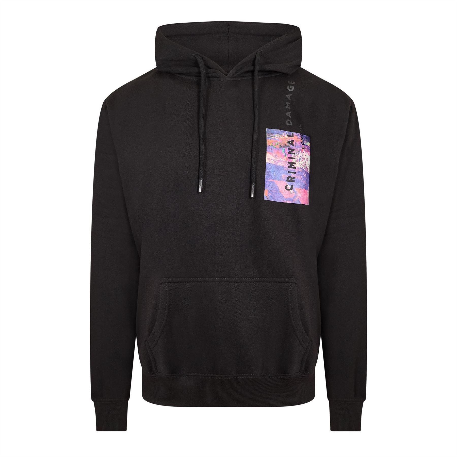 Criminal Damage Future Hooded Neck Long Sleeve Sweatshirt