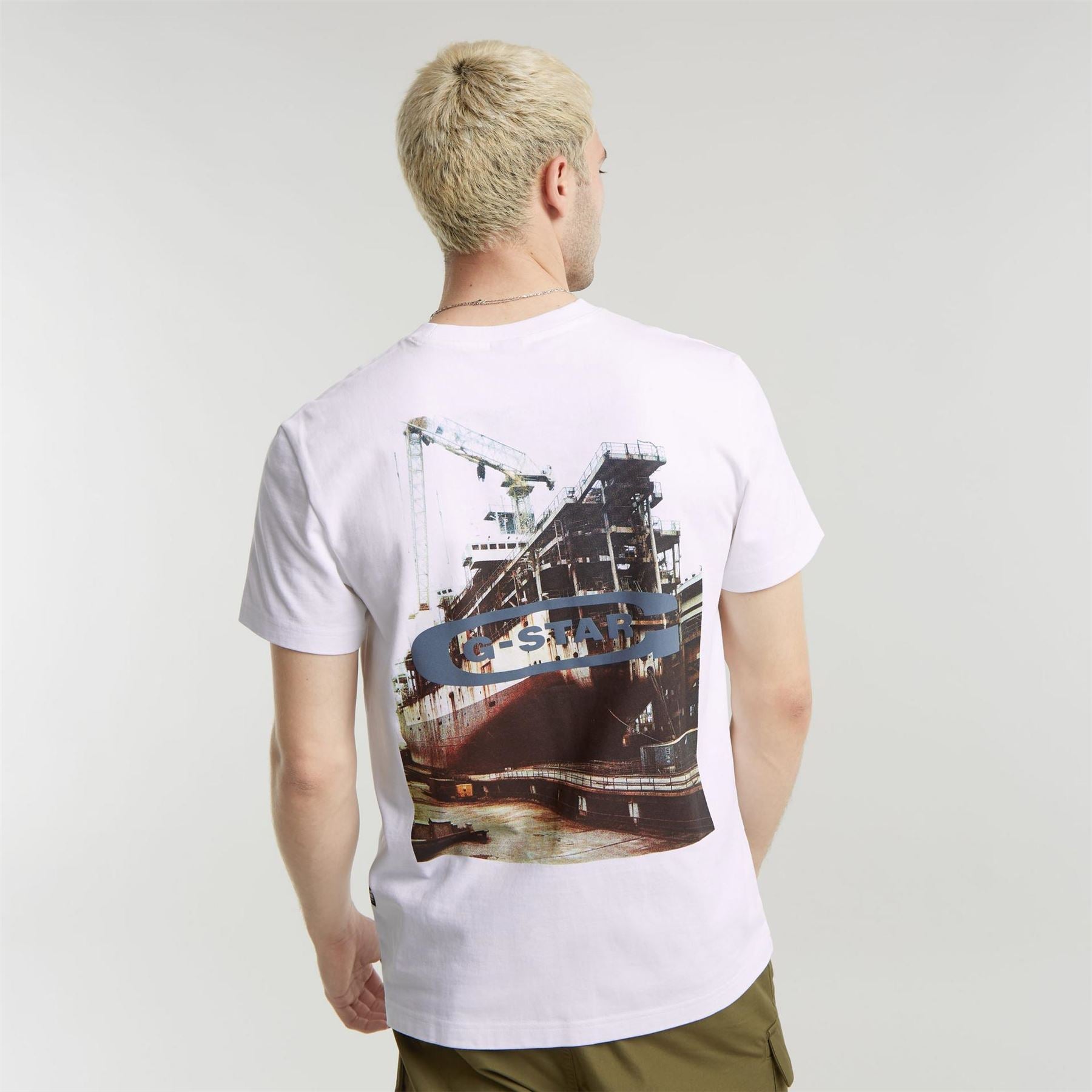 G Star Photo Back Print Regular Fit T-Shirt
