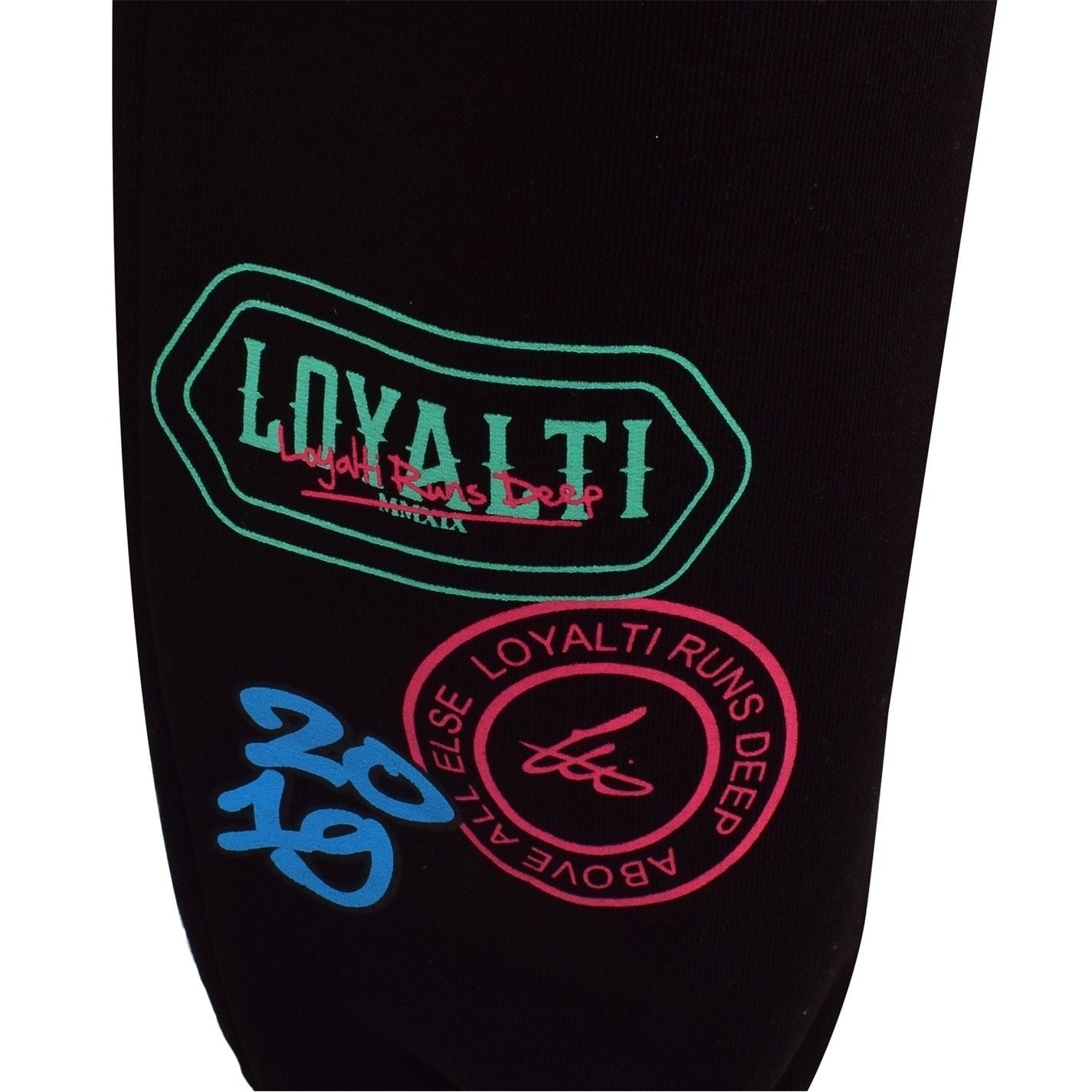 Loyalti Badge Elastic Cuff Straight Leg Joggers