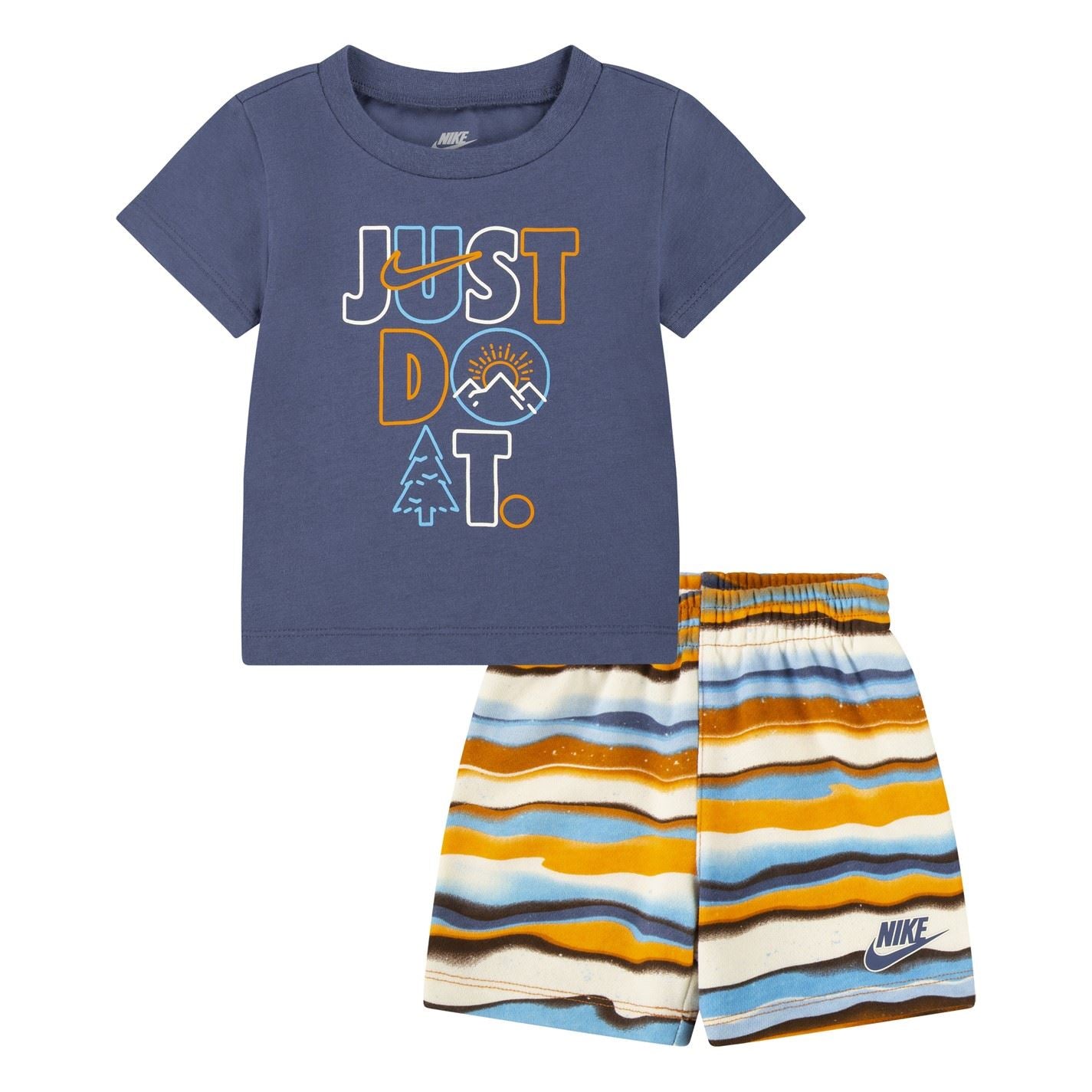 Nike All Over Print T-Shirt And Shorts Set Infants