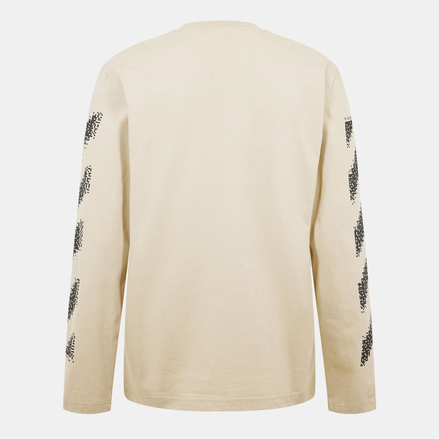 Off White Diag Skate Diagonal Graphic Long Sleeve T-Shirt