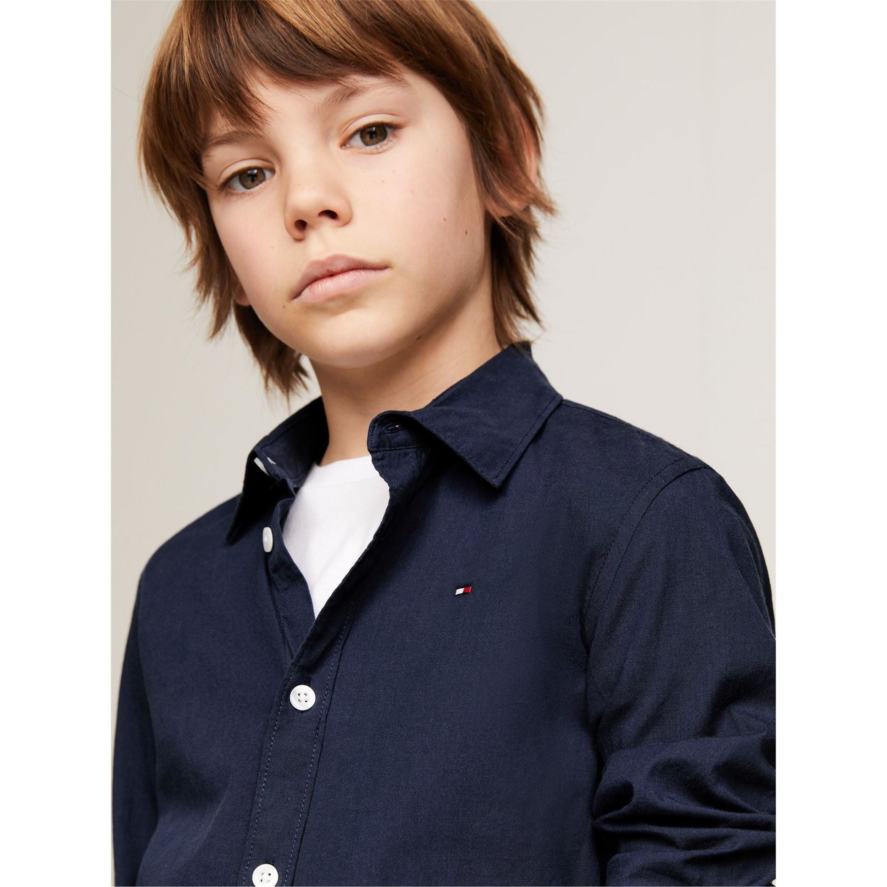 Tommy Hilfiger Regular Fit Long Sleeve Poplin Shirt