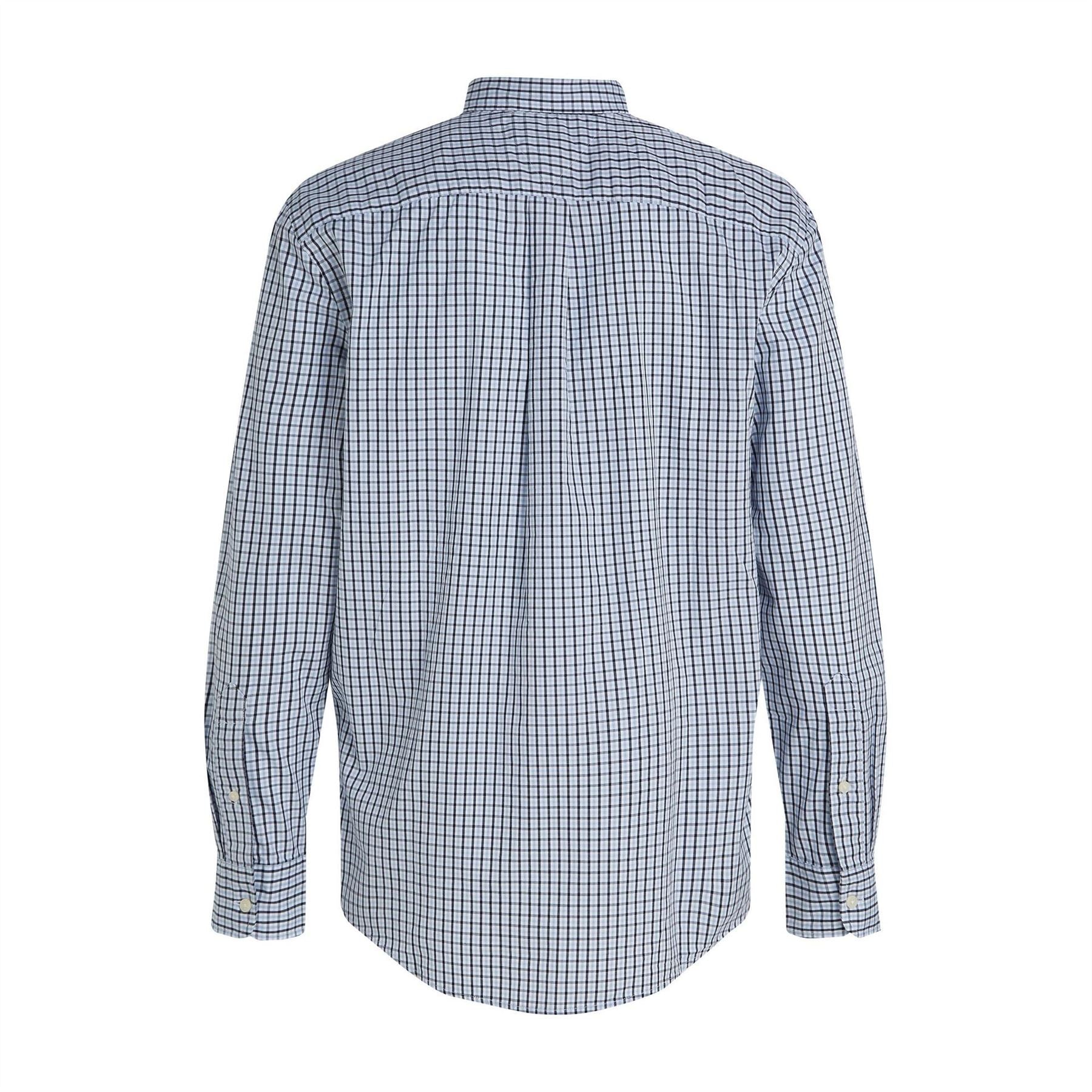 Tommy Hilfiger Flex Poplin Gingham Long Sleeve Patterned Shirt