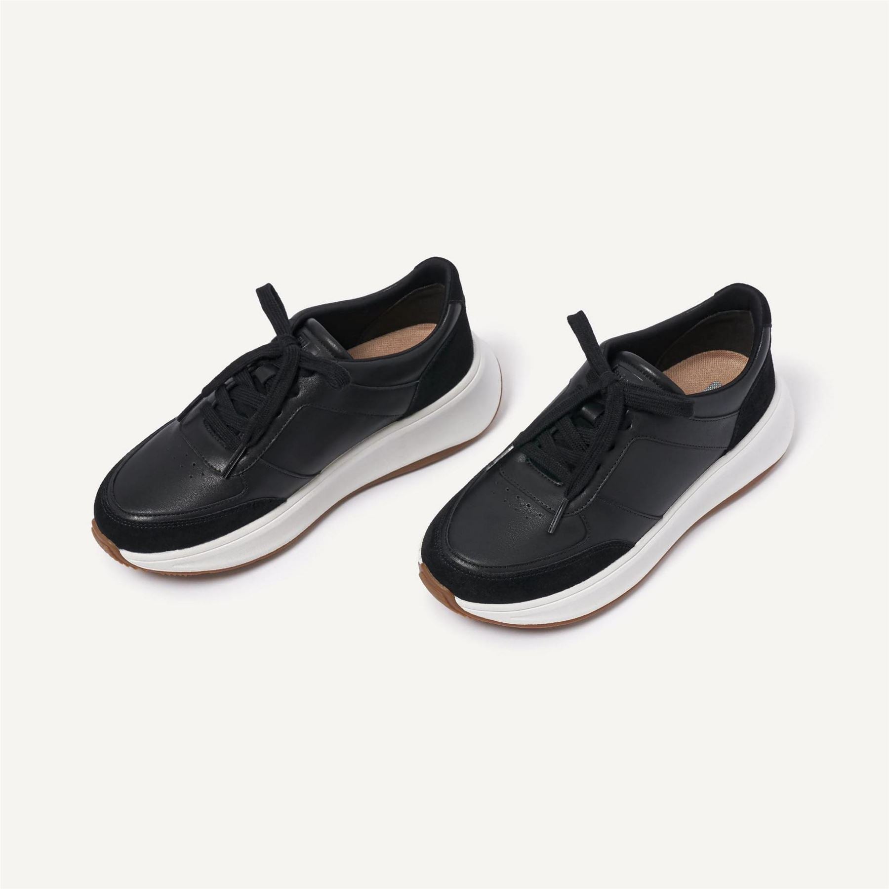 Fitflop Mode Leather Suede Flatform Trainers