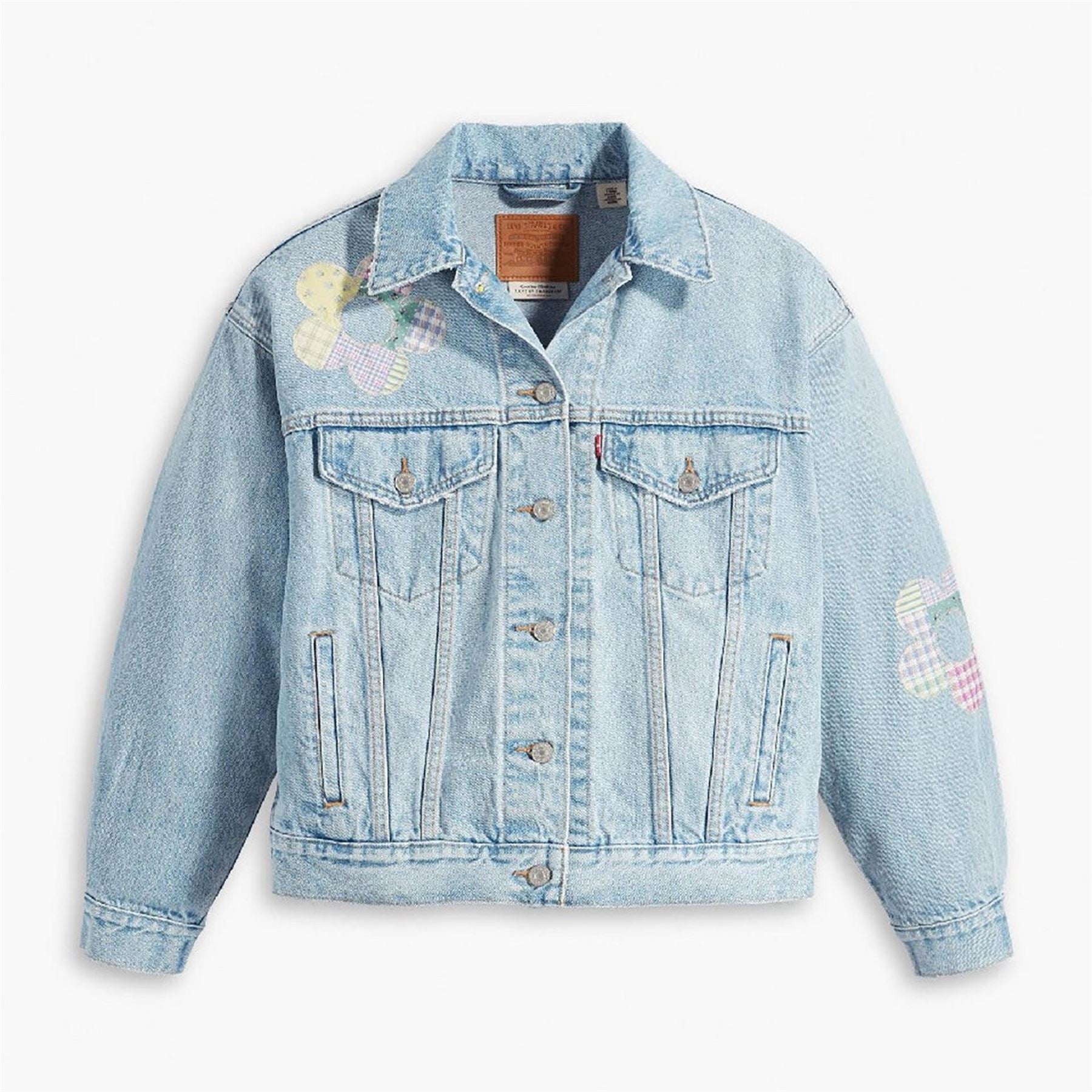 Levis Fresh As A Daisy Patchwork Trucker Denim Jacket