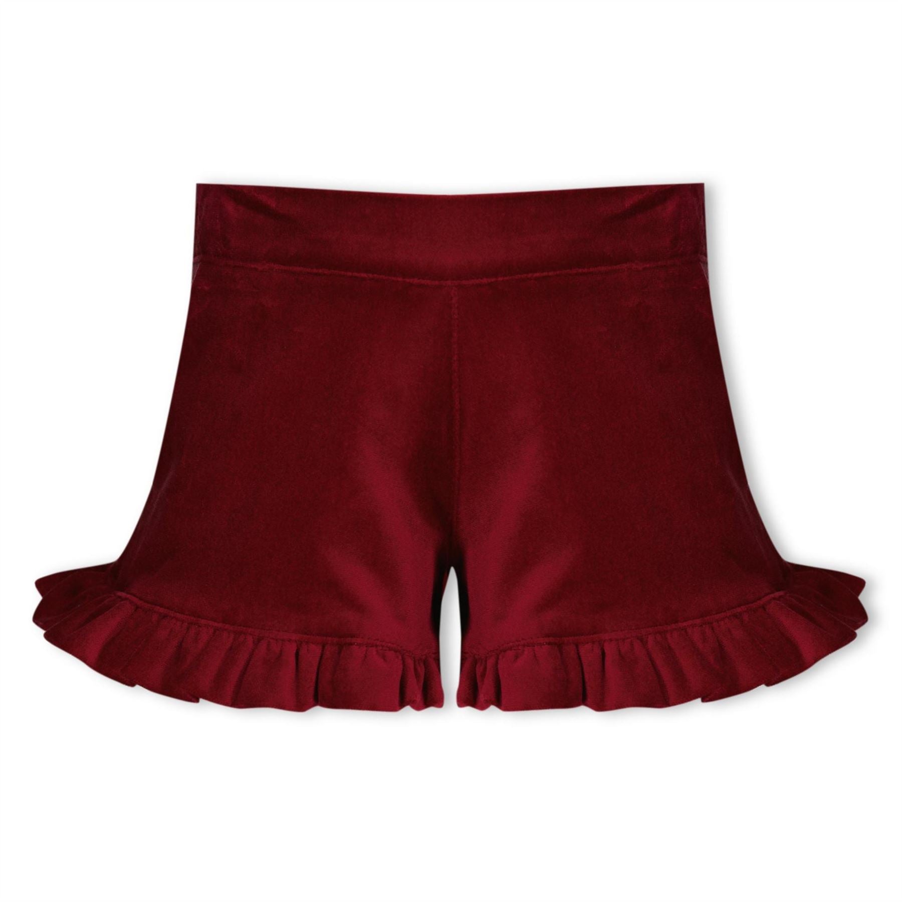 Phi Frilled Velvet Fleece Jogger Shorts