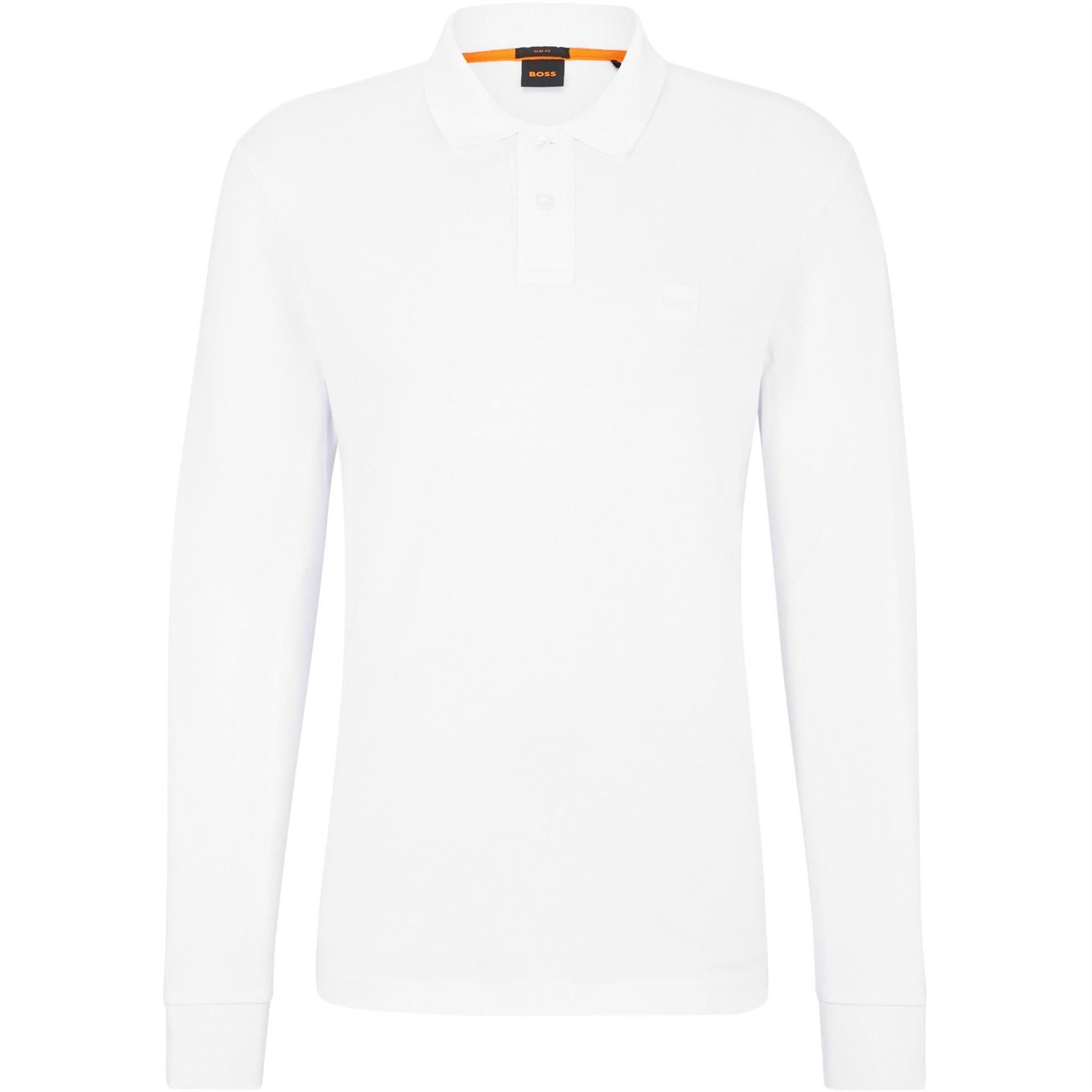 Boss BOSS ORANGE Passerby Premium Cotton Long Sleeve Polo Shirt with Logo Detail