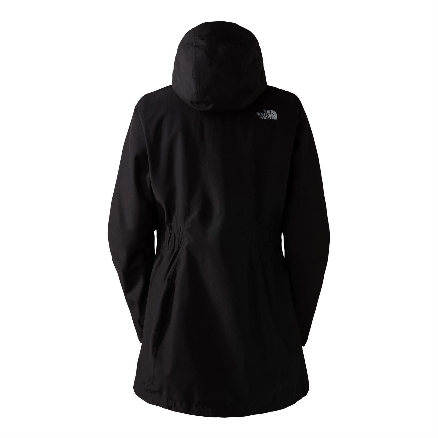The North Face Hikesteller Hooded Solid Patterned Parka Coat with Zipped Pocket