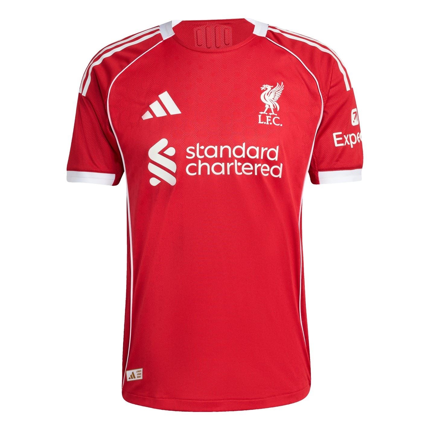 adidas Liverpool Authentic Home Shirt 2025 2026 Adults