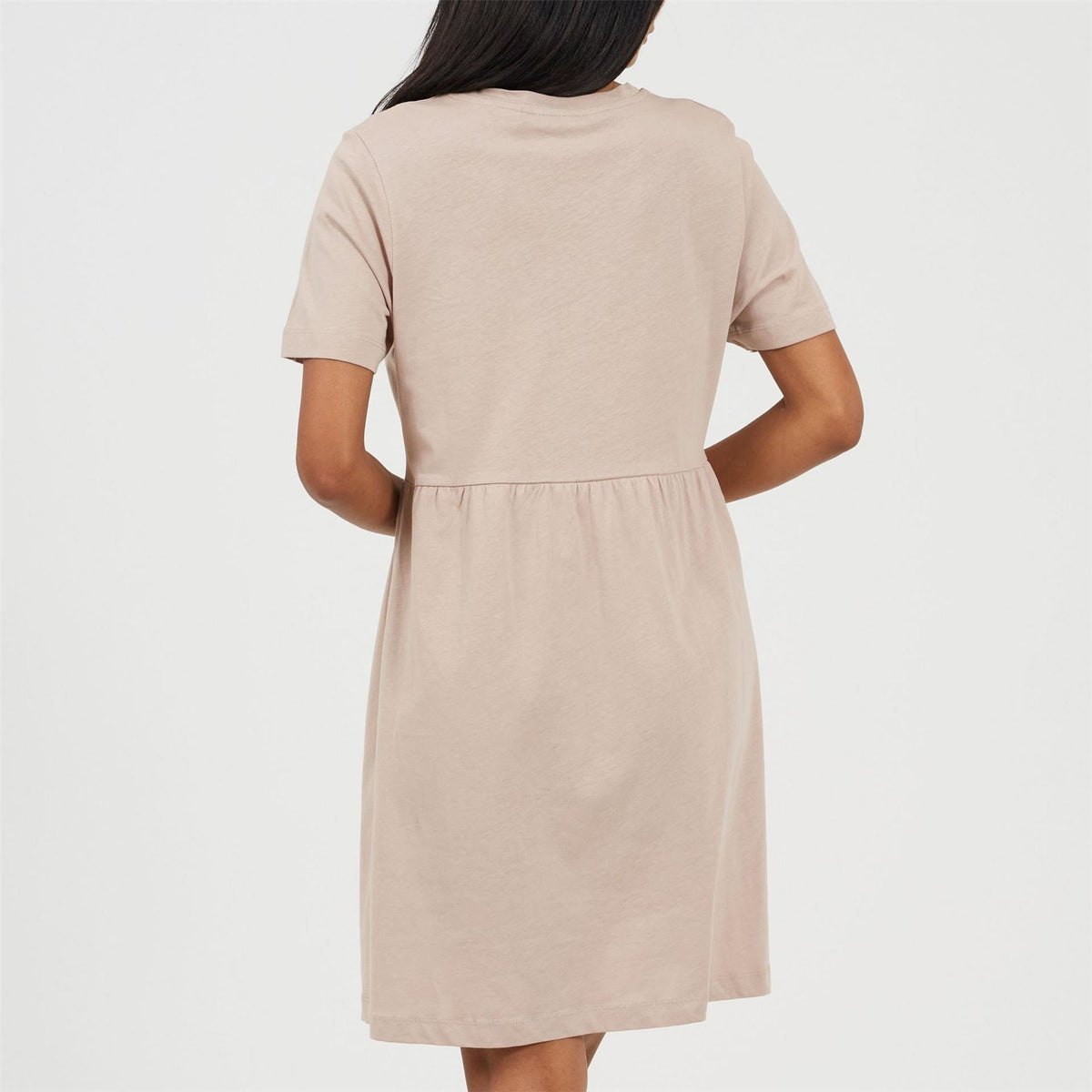 Brave Soul Crew Neck Short Sleeve Mini Babydoll Dress