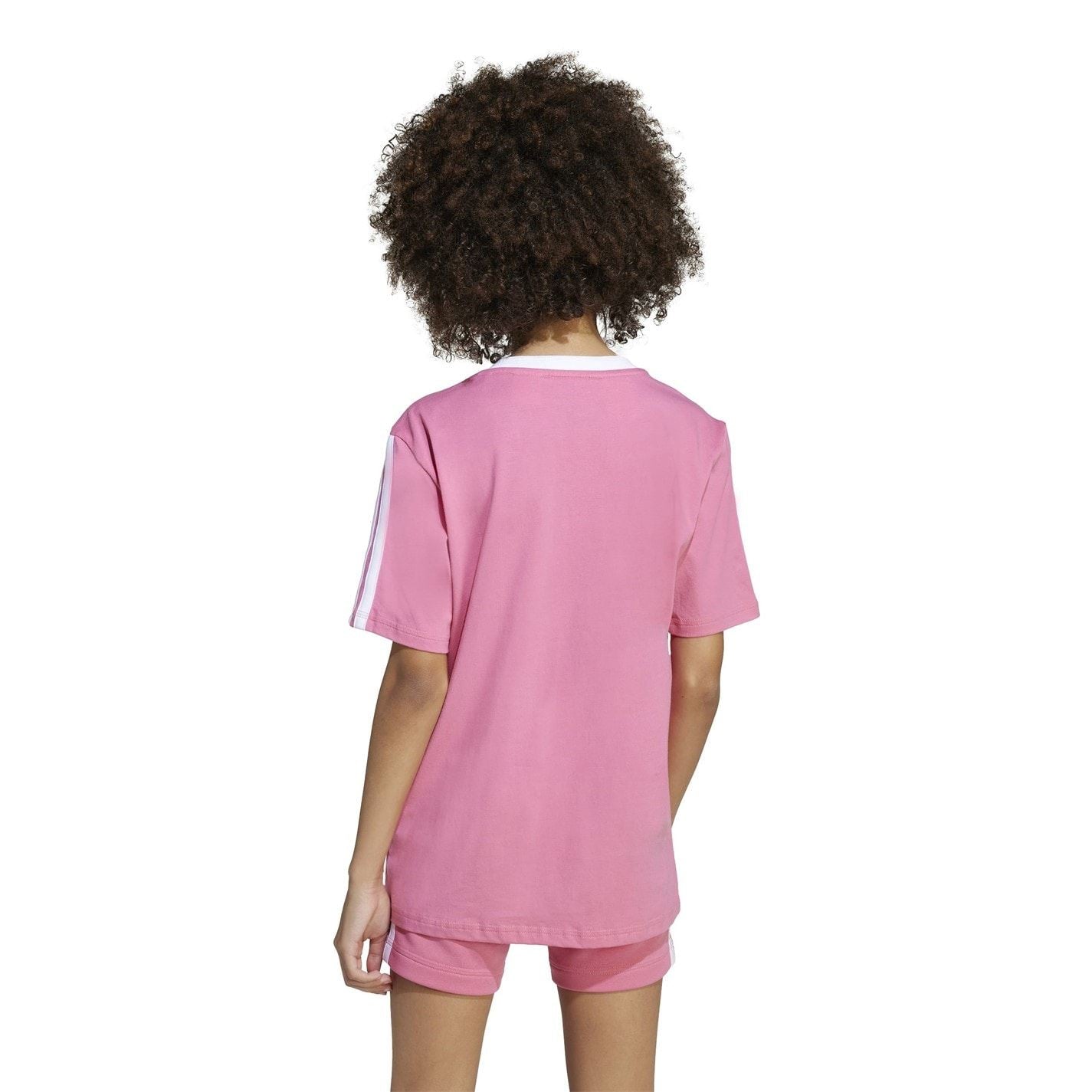 adidas Essentials 3 Stripe T-Shirt Junior Girls