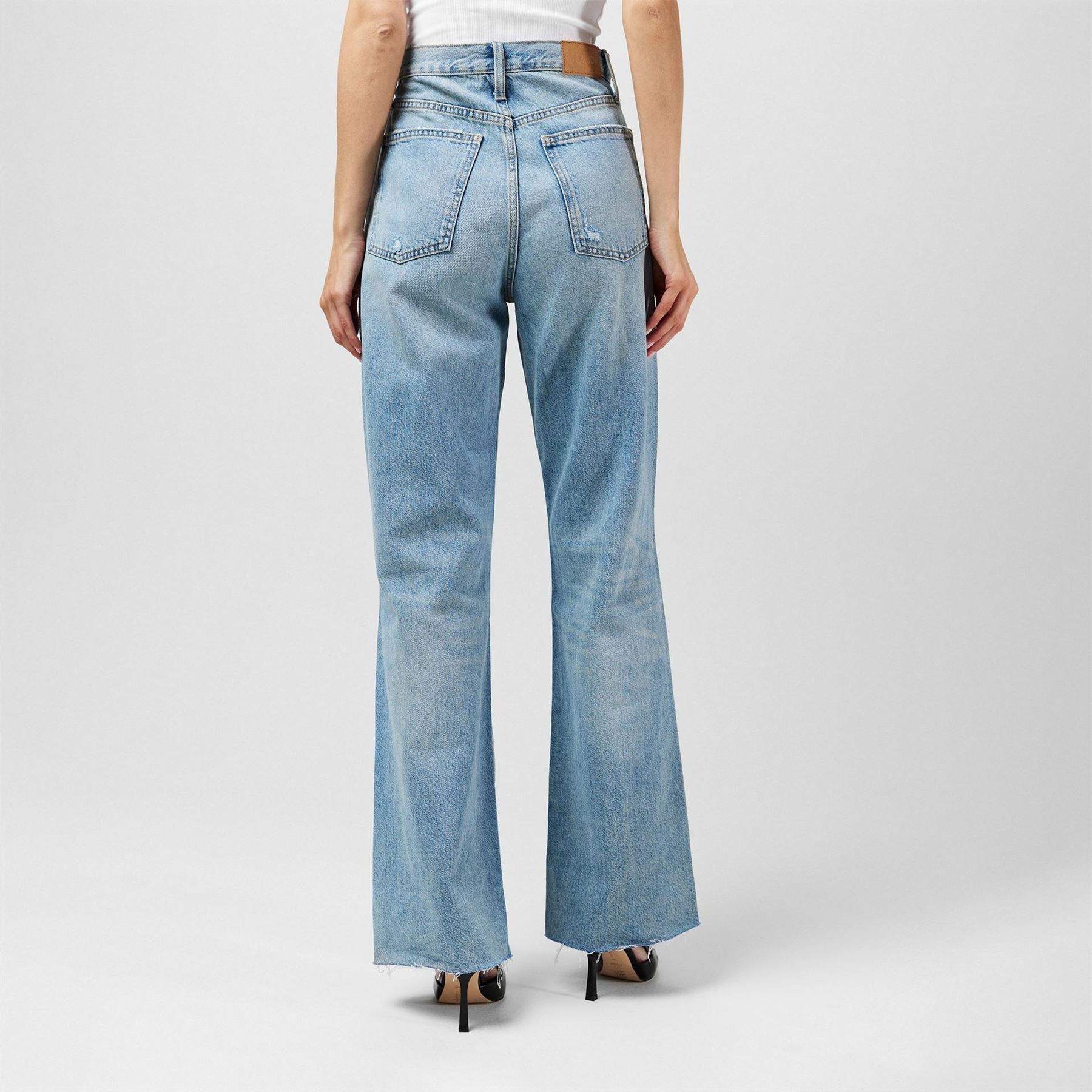 Fabric Wide Jeans ld