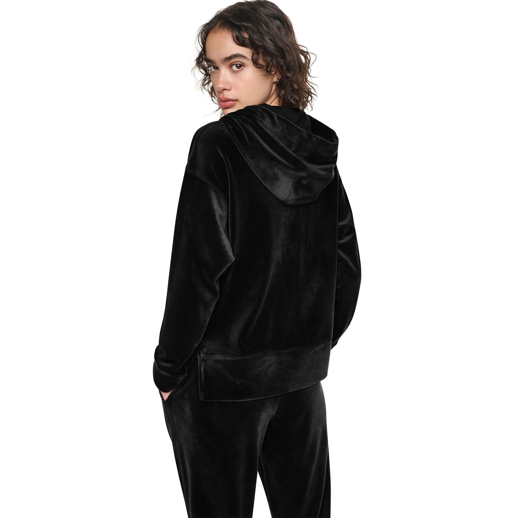 DKNY Velourdmt FulL-Zipullover Hoody Ld64