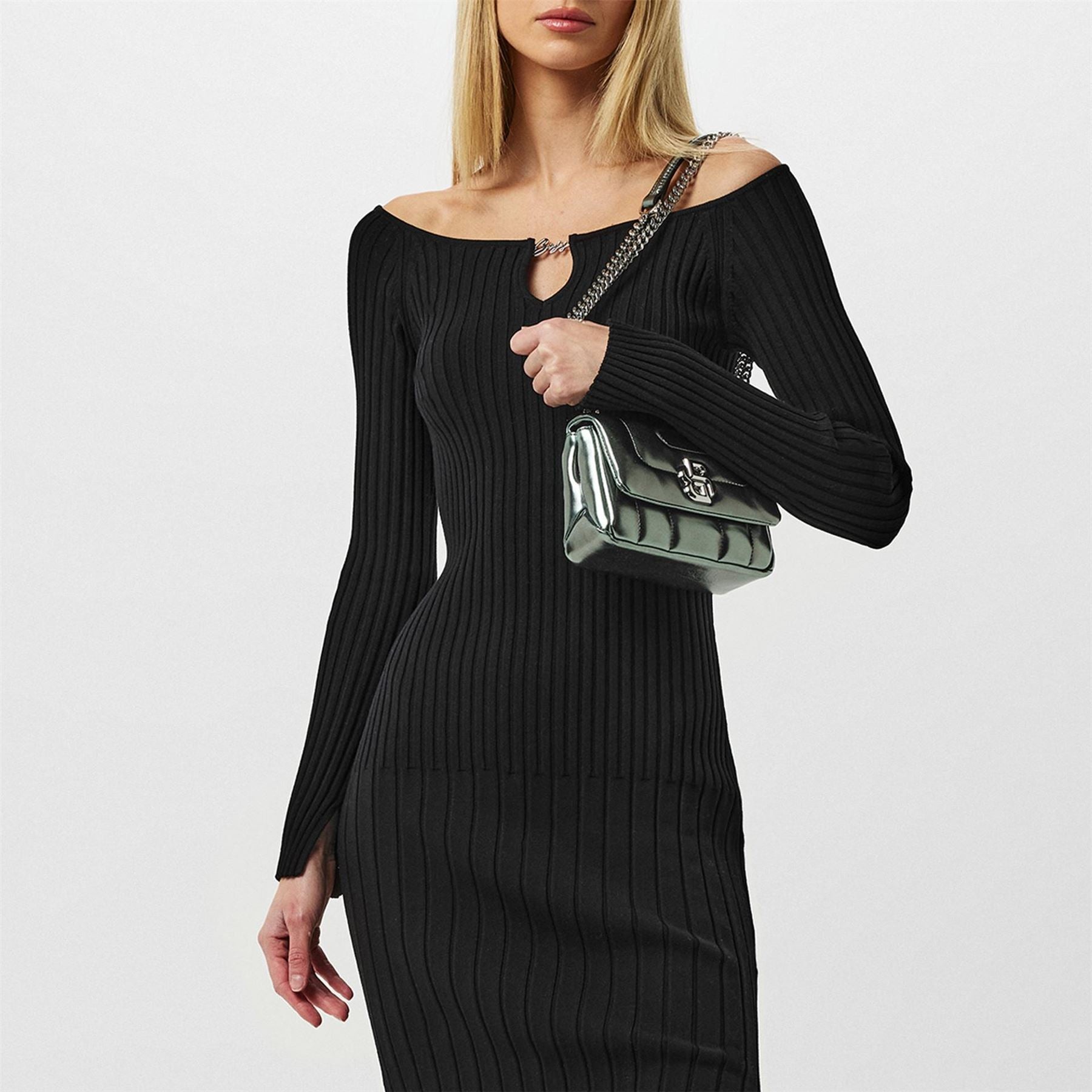 Boss C_flimt Knitted Dress, Flattering Ribbed Design