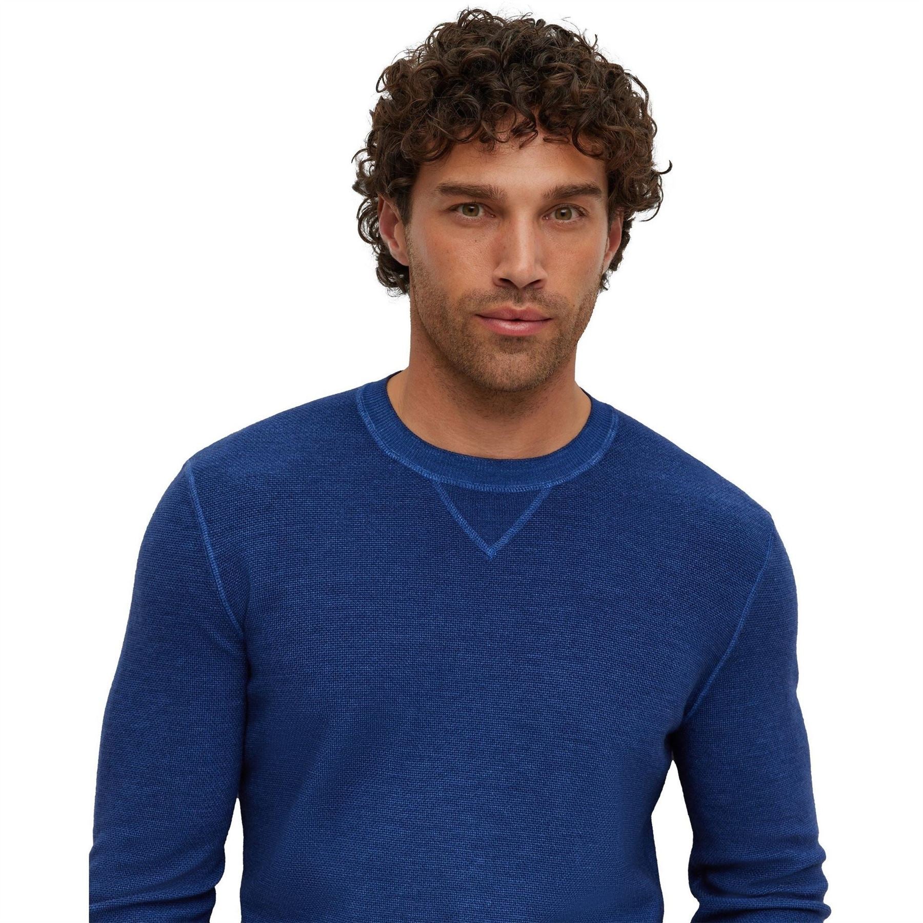 Boss Regular Fit Crew Neck Long Sleeve Sweater