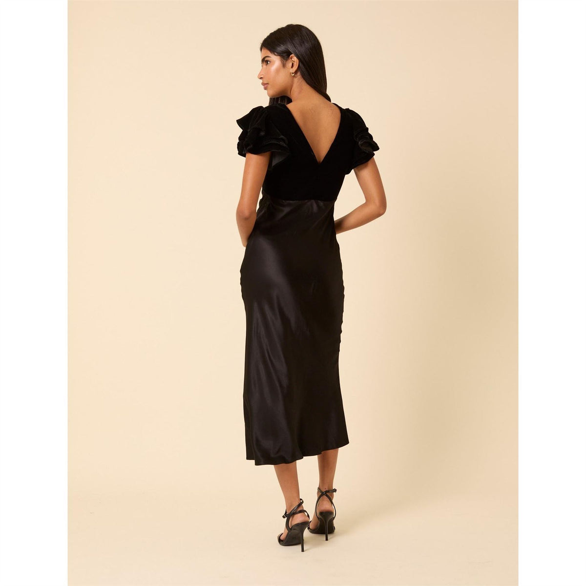 Nobodys Child Lola Velvet Mix Midi Dress