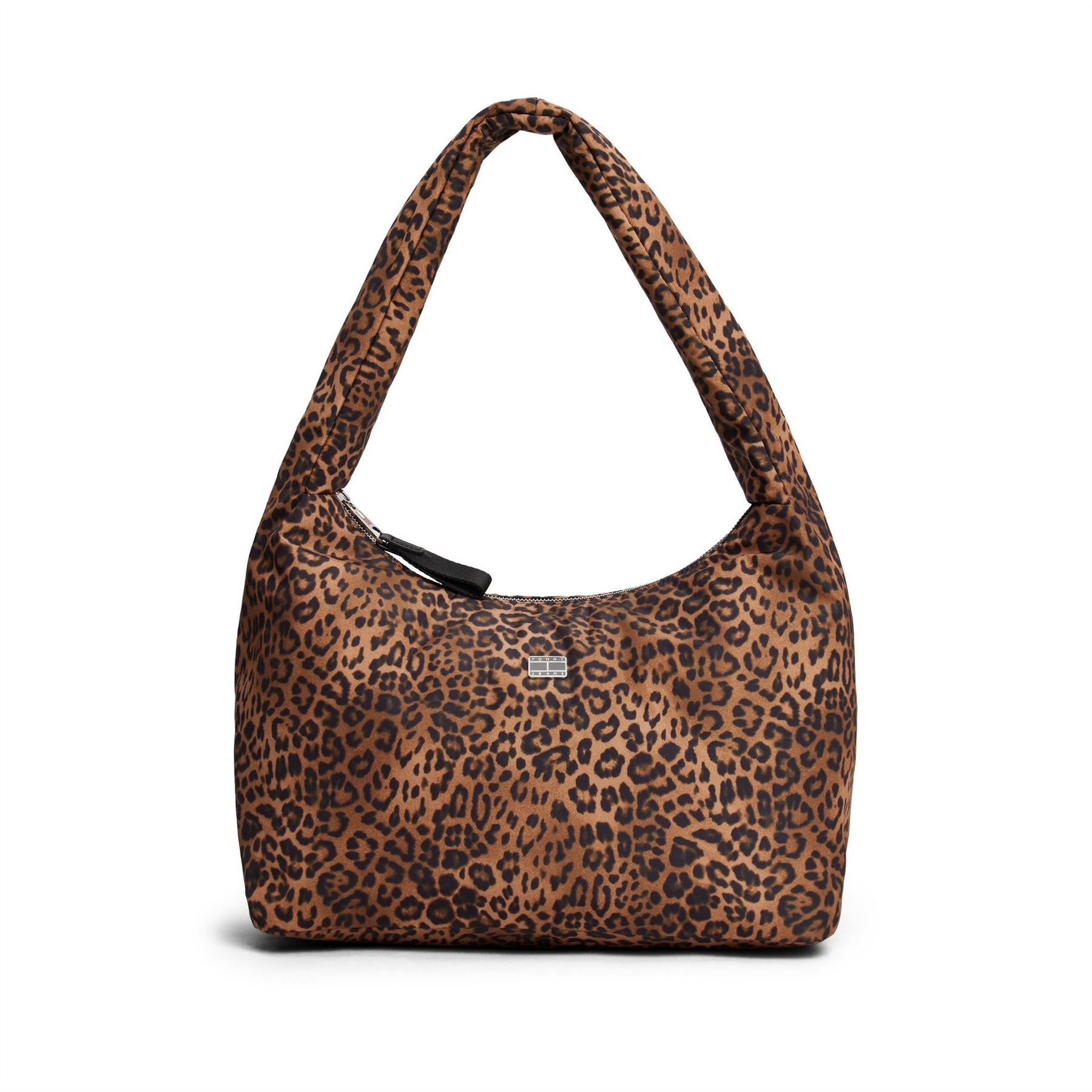 Tommy Jeans Leopard Patterned Crescent Hobo Bag