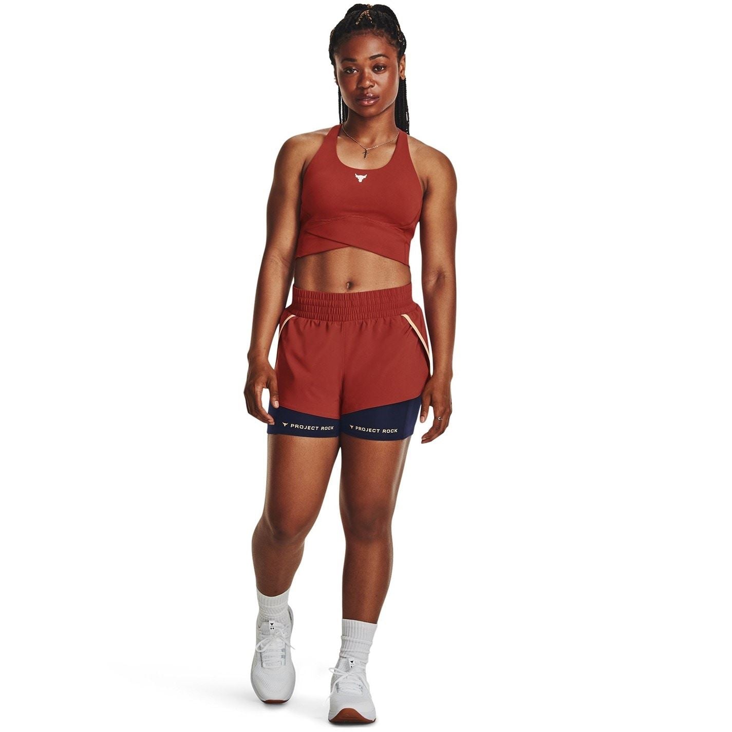 Under Armour Womens Armour Pjt Rck Leg Day Flex Short Gym