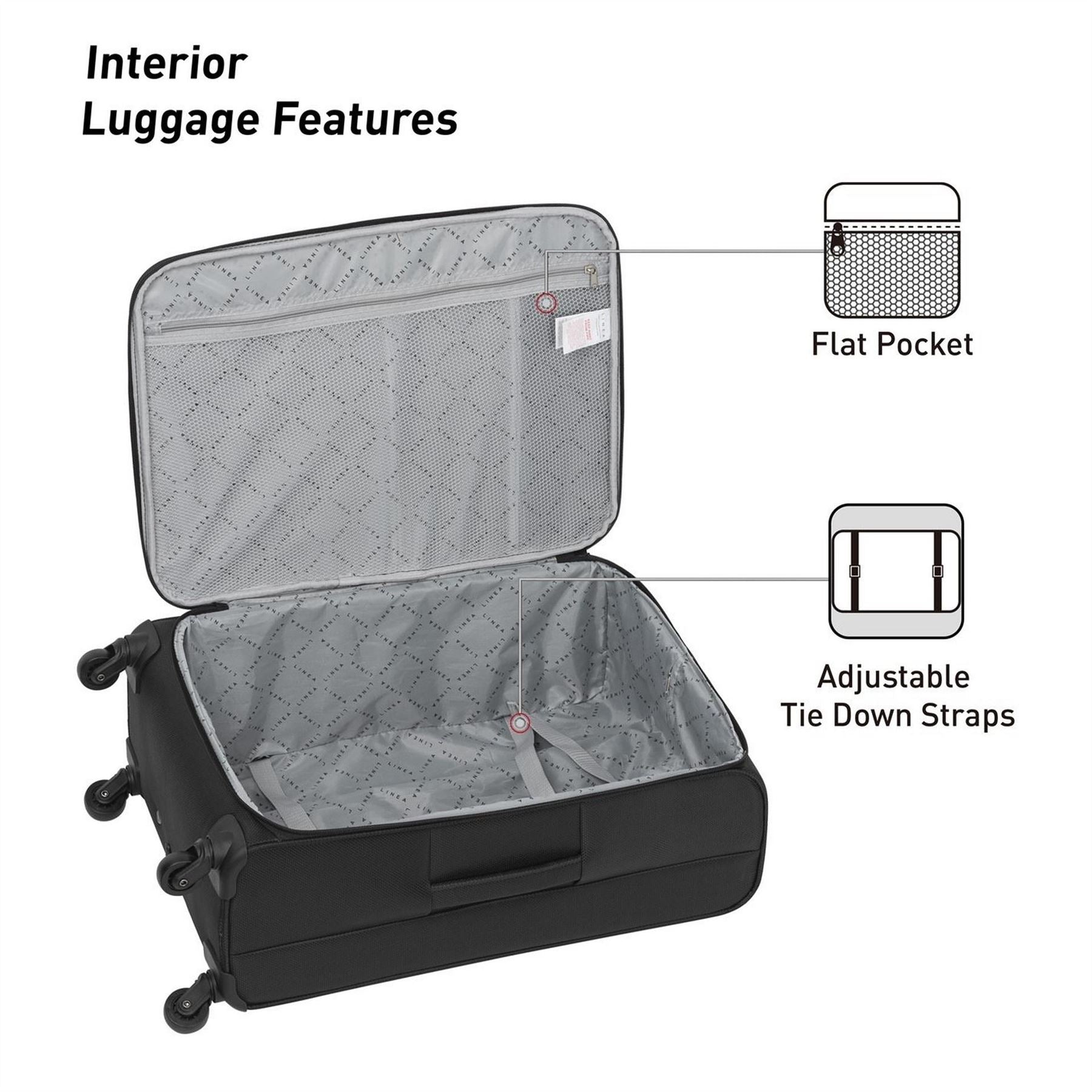 Linea Fabric Soft Shell Suitcase