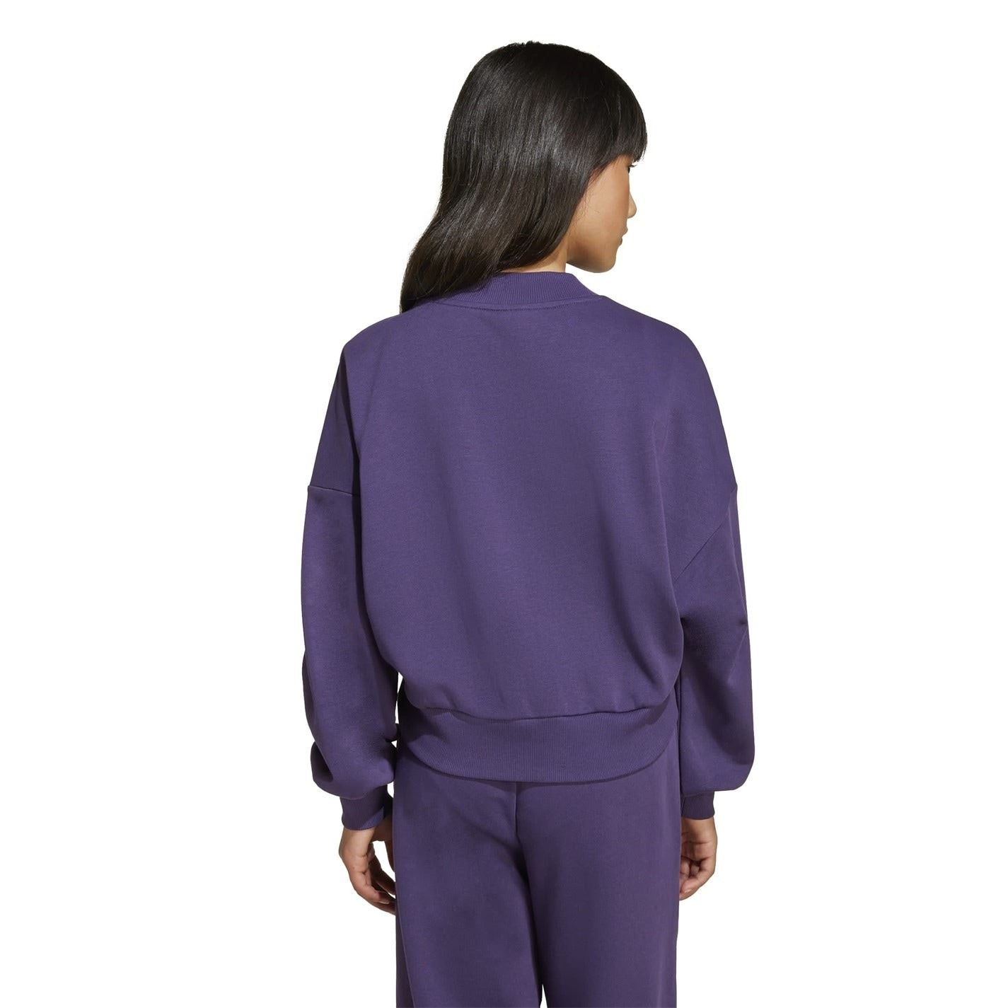 adidas Crew Neck Drop Shoulder Long Sleeve Sweatshirt