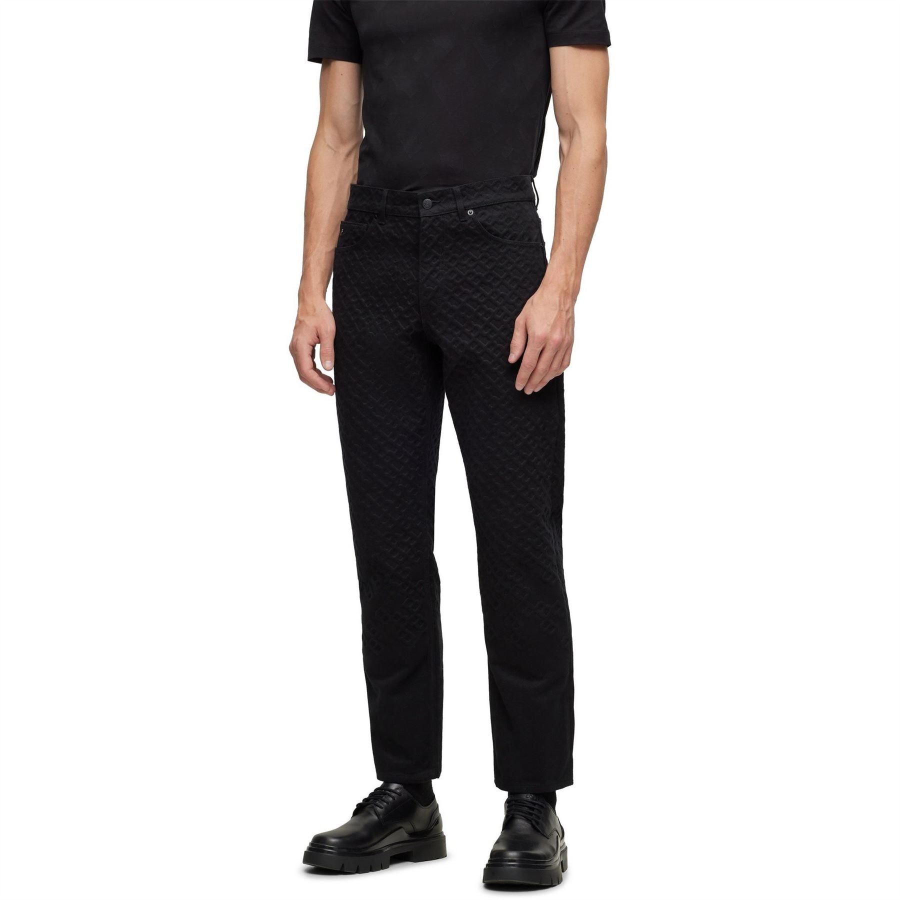 Boss Five Pocket Design Straight Leg Jeans