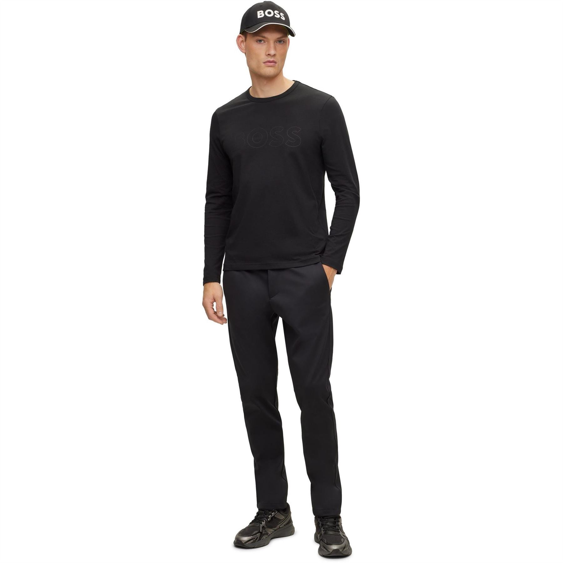 Boss Crew Neck Long Sleeve Regular Fit T-Shirt