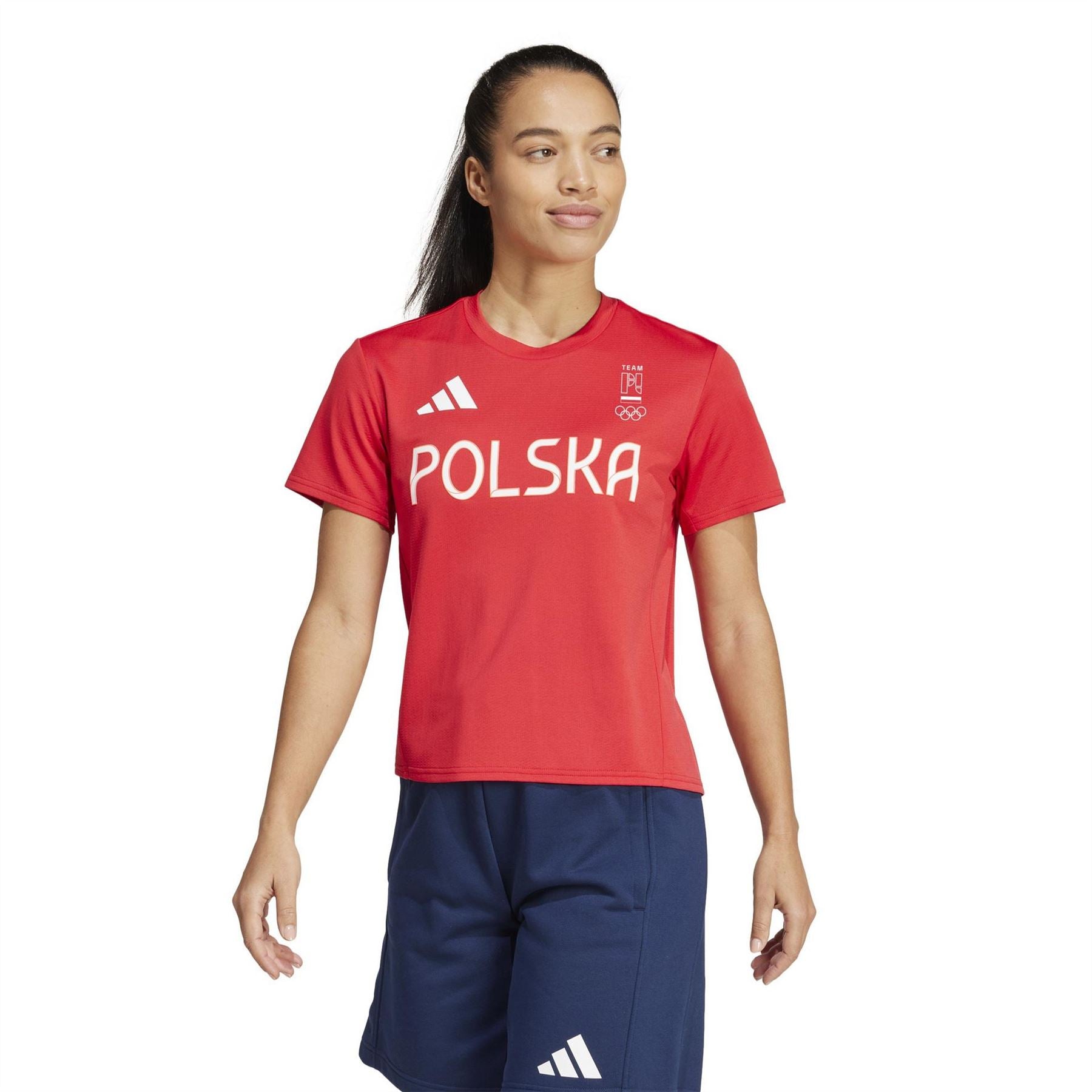 adidas Poland Short Sleeve Performance Gym Top