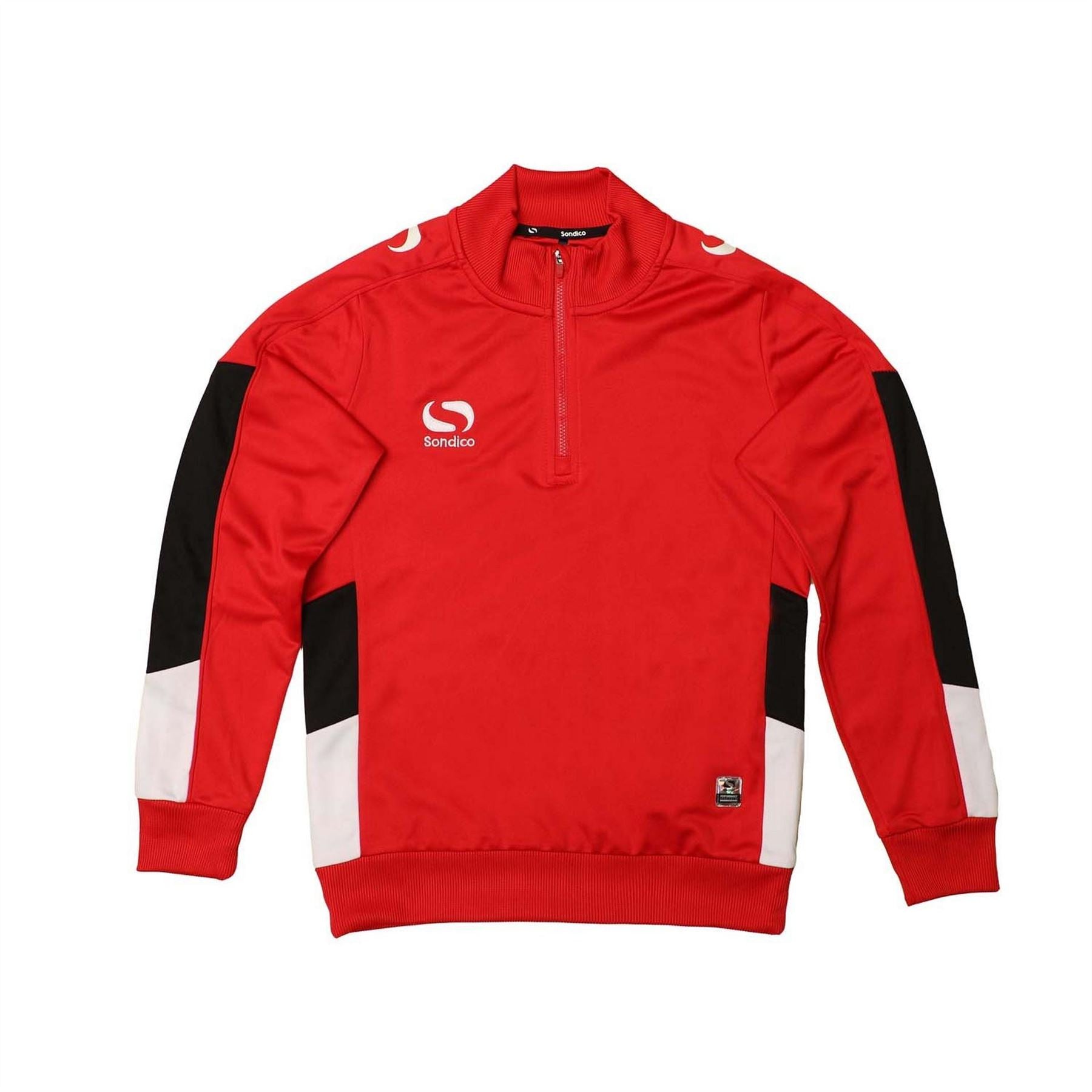 Sondico Vent Zip Neck Long Sleeve Sweatshirt