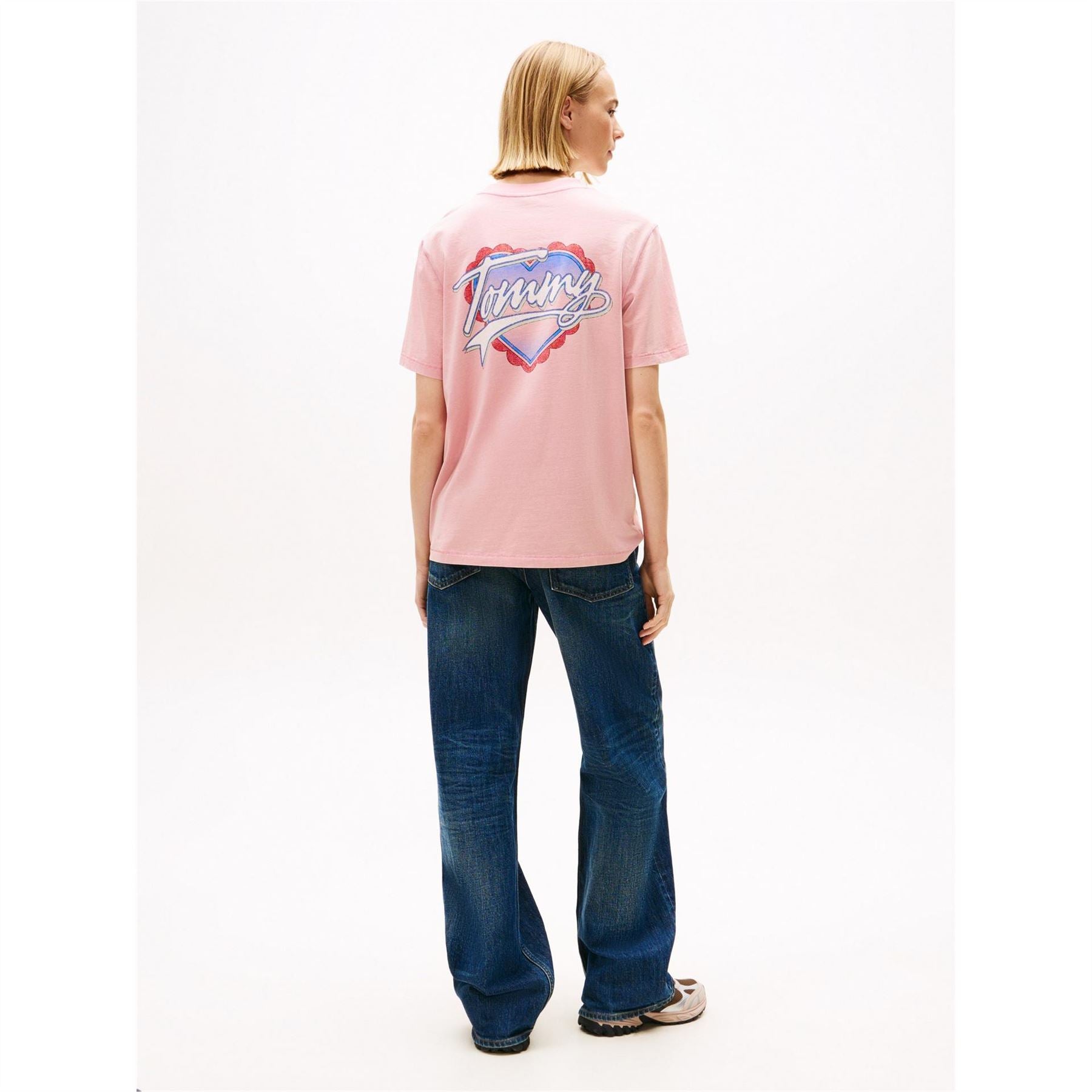 Tommy Jeans Heart Graphic Crew Neck Short Sleeve T-Shirt