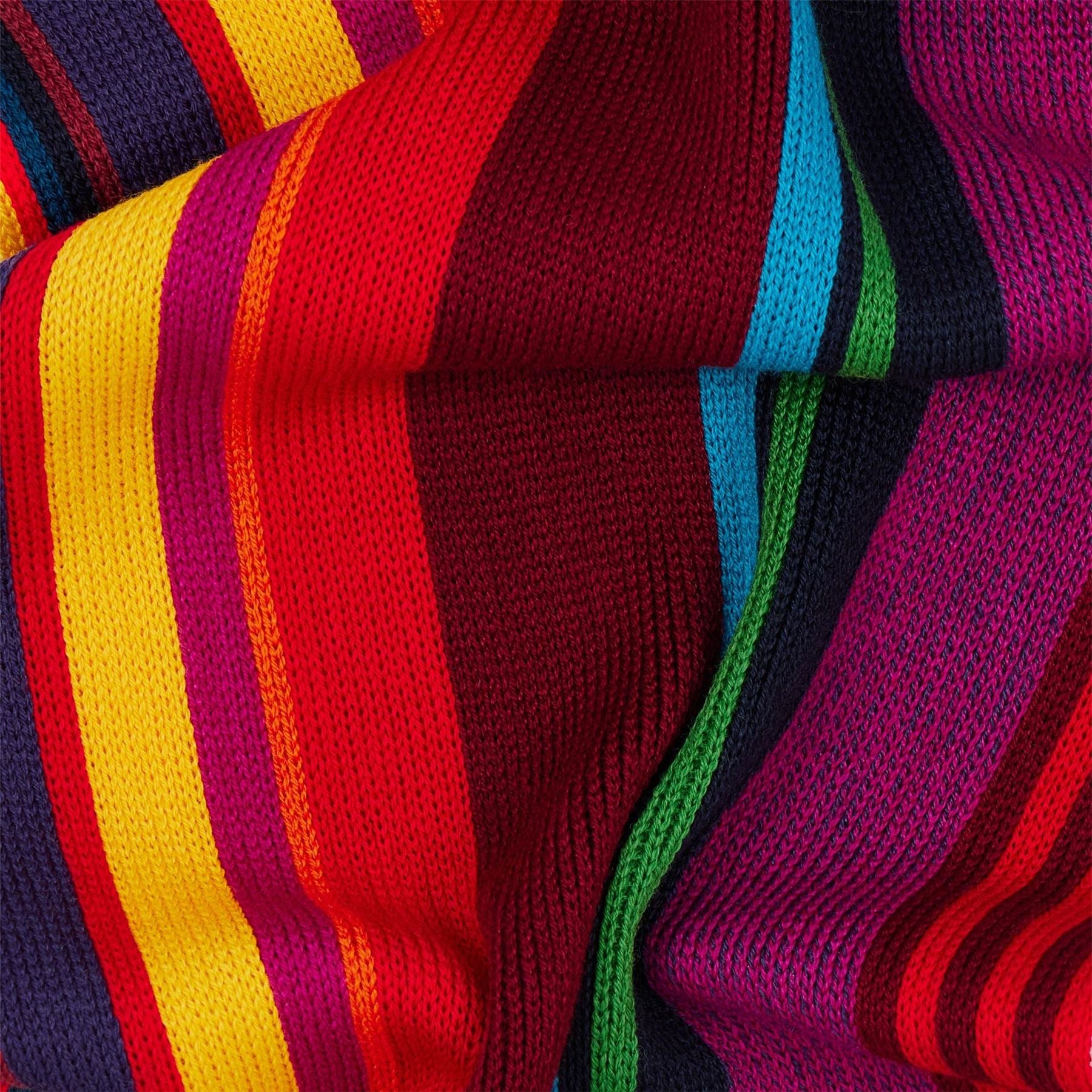 Paul Smith Twisted Stripe Wool Knitted Scarf