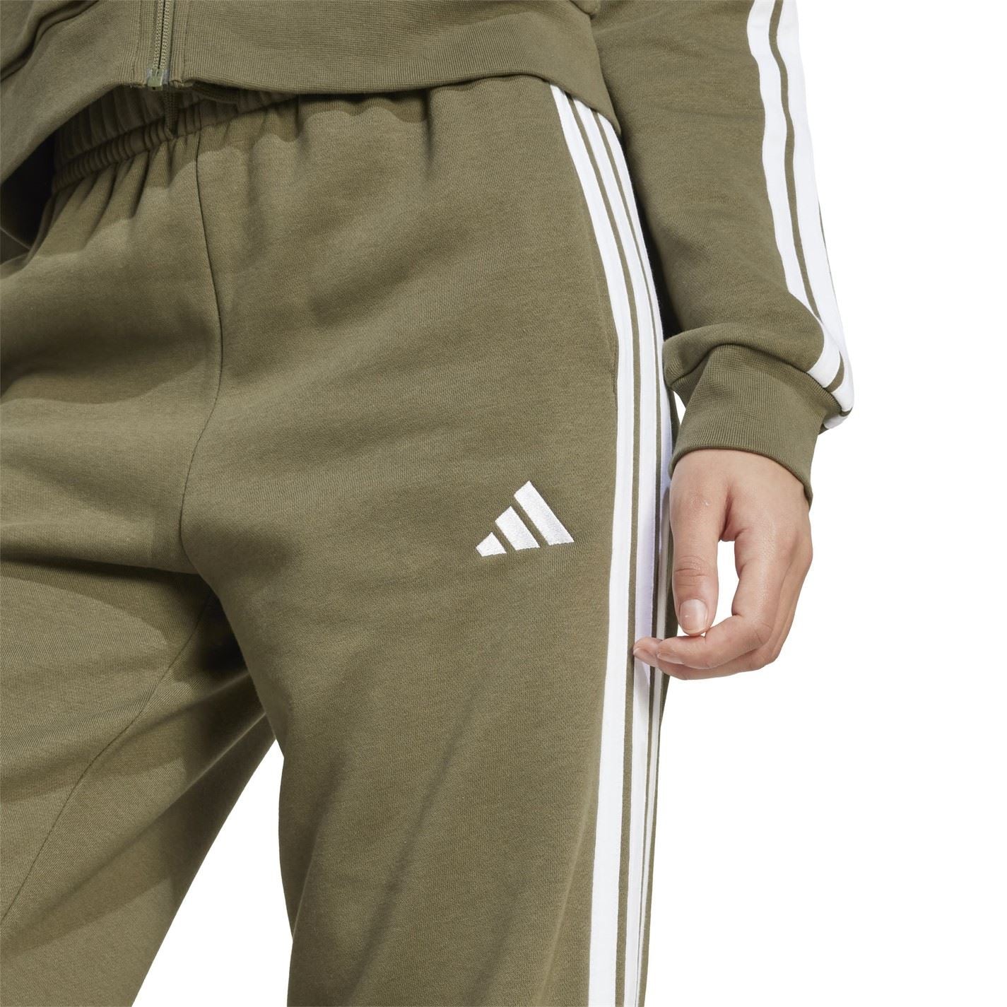 adidas Womens Essentials Wide Leg Fleece Pant