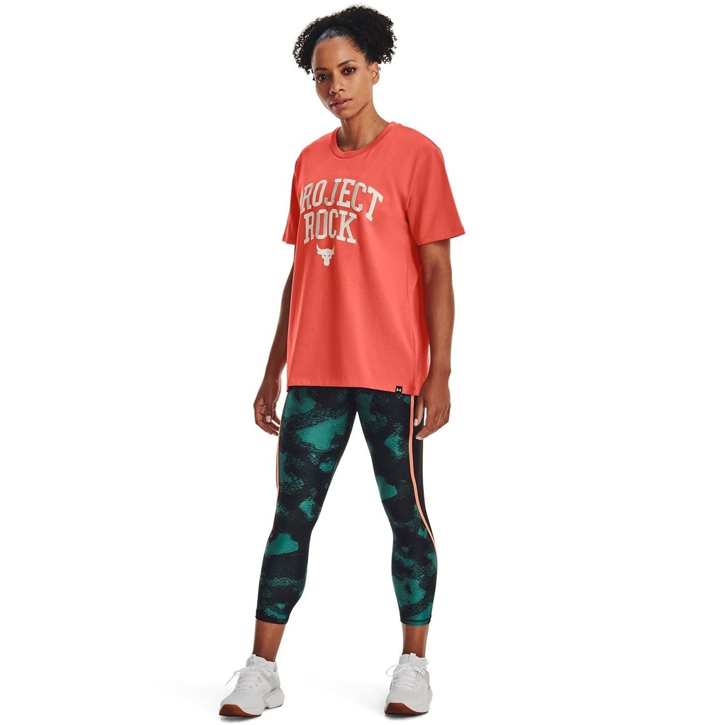 Under Armour Womens Project Rock Heavyweight Campus T-Shirt