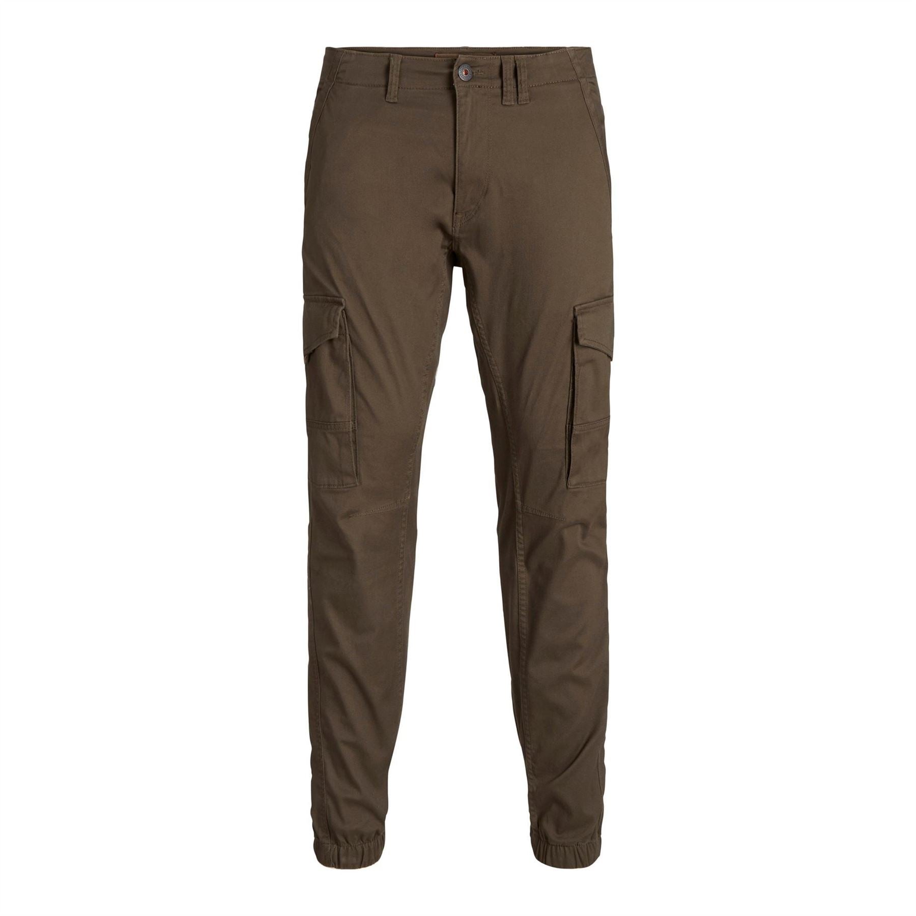 Jack and Jones Paul Cargo Ribbed Hem Straight Leg Pants
