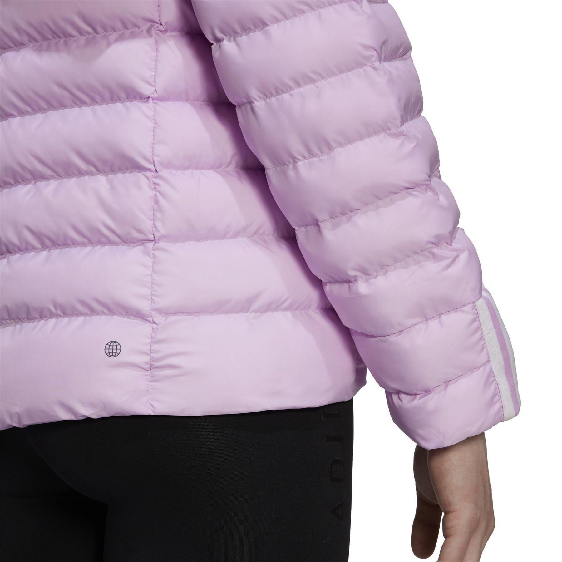 adidas Itavic Three Stripe Water Repellent Long Sleeve Bomber Jacket