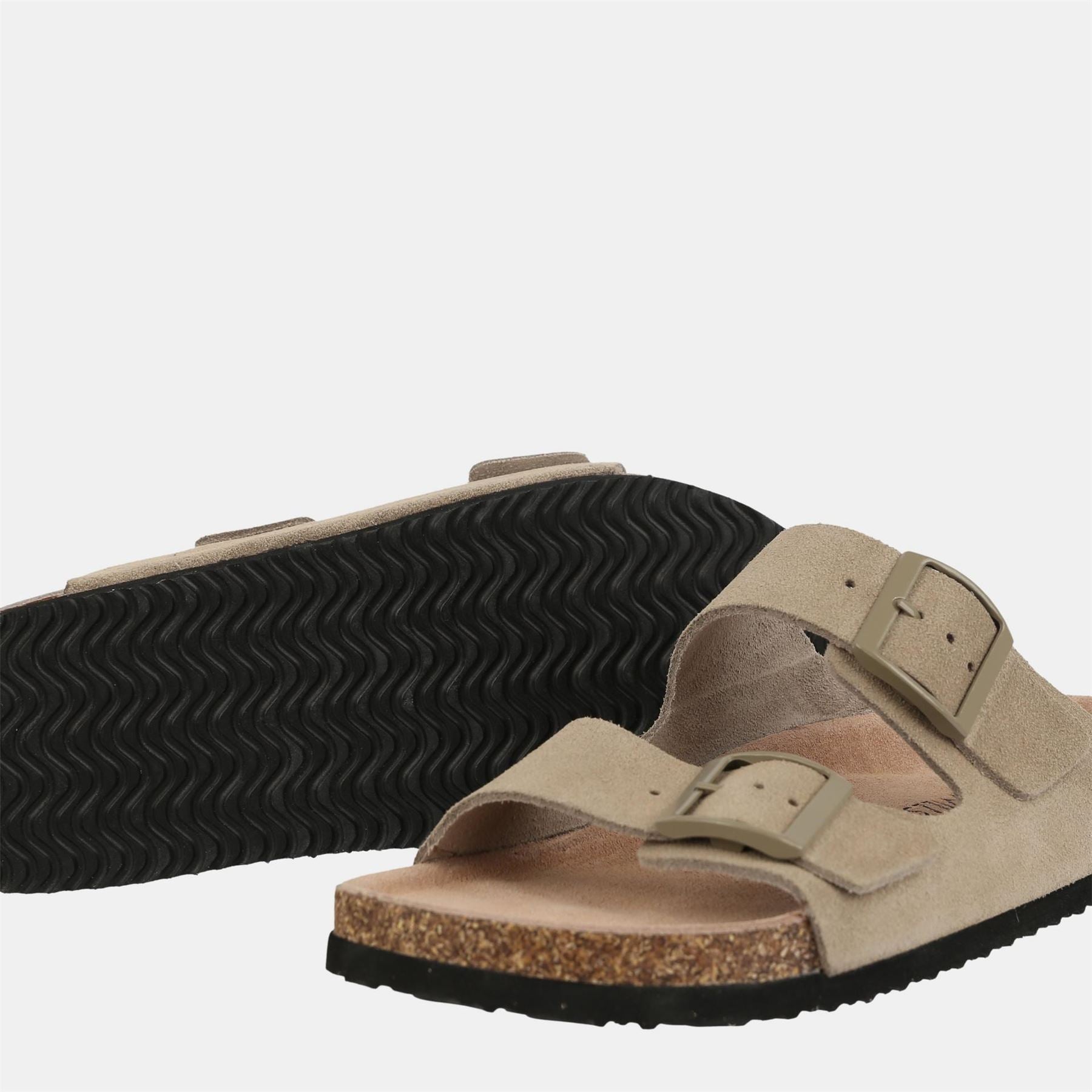 Jack Wills Cork Strap Open Toe Slide Sandals