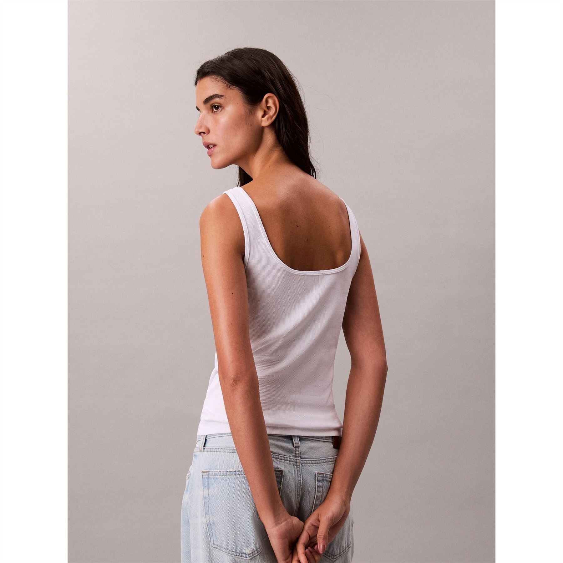 Calvin Klein Jeans Scoop Neck Spaghetti Strap Tank