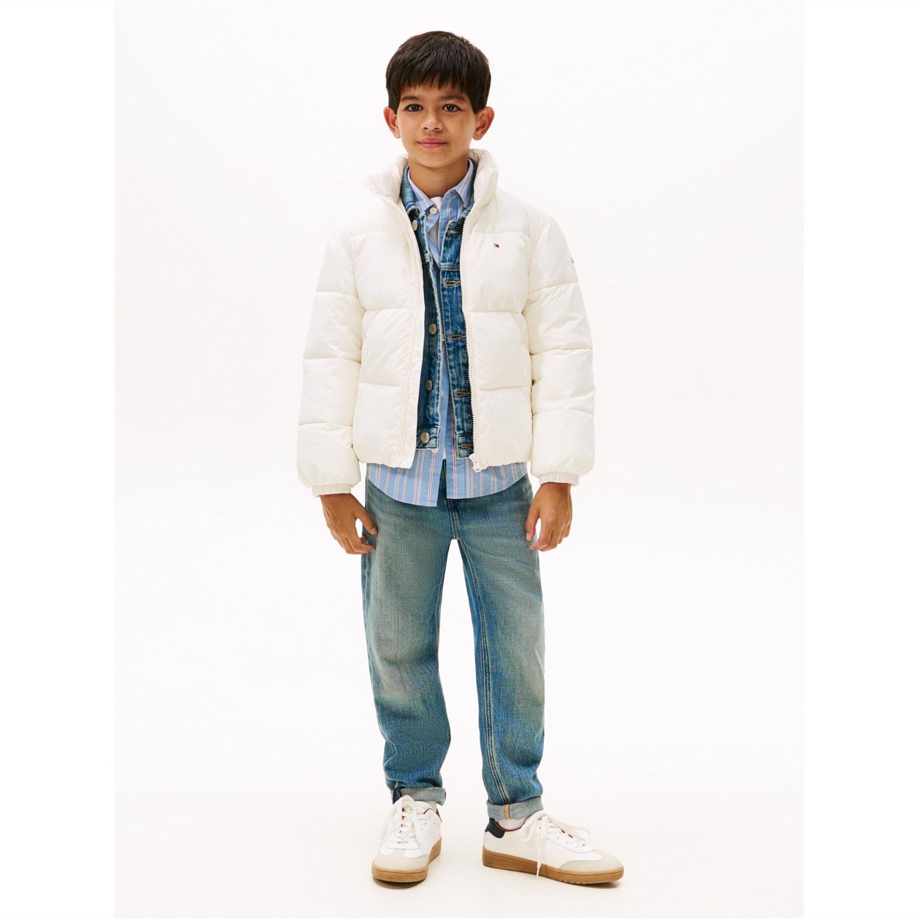 Tommy Hilfiger Kids Flag Shorts Puffer Jacket