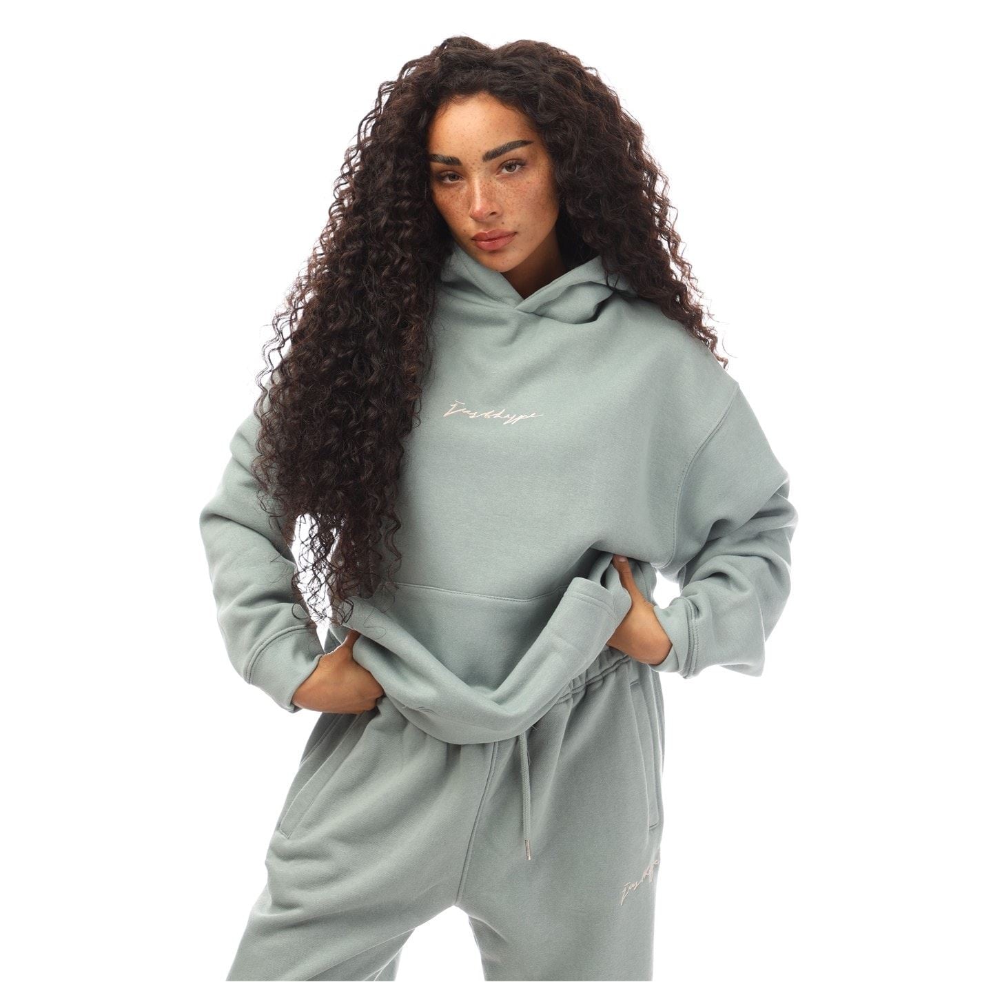 Hype Hooded Lettering Regular Fit Sweatshirt
