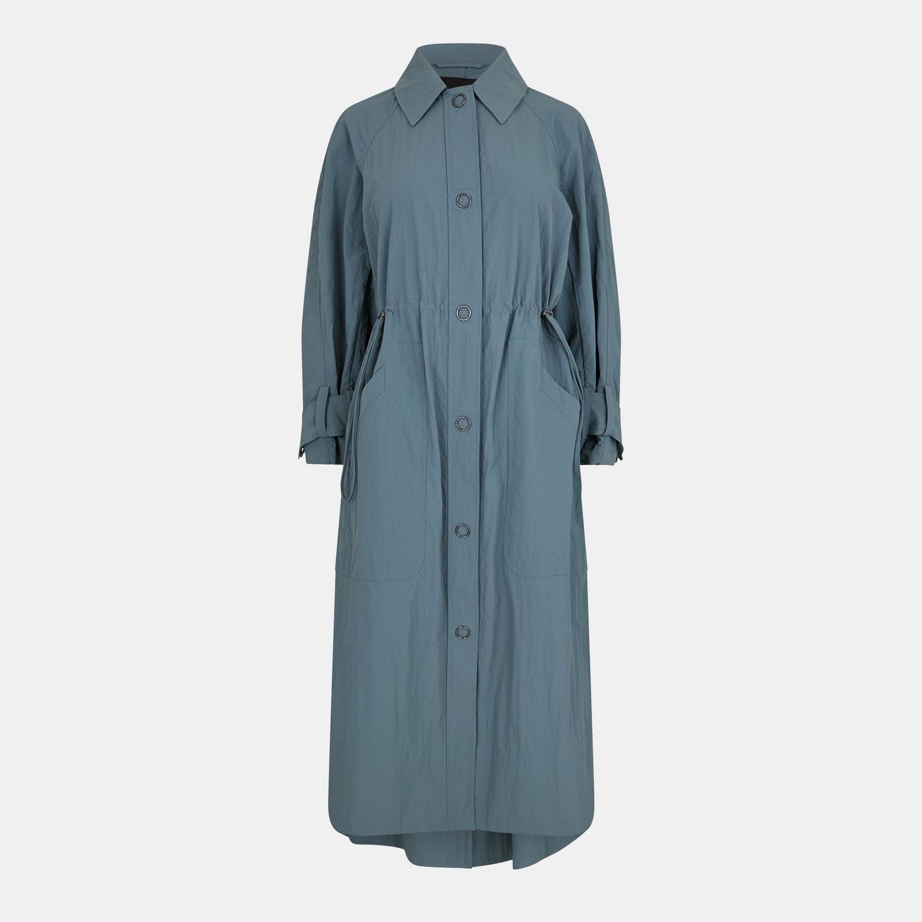 French Connection Ilena Trench Collared Neck Maxi Shirtdress