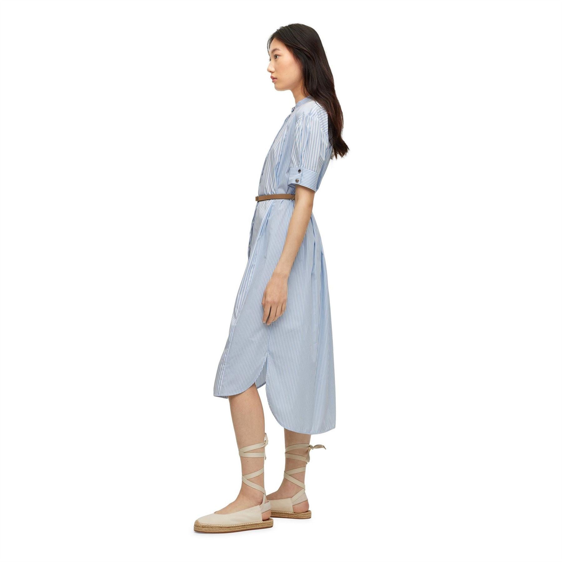 Boss Desseni Collared Neck Midi Dress